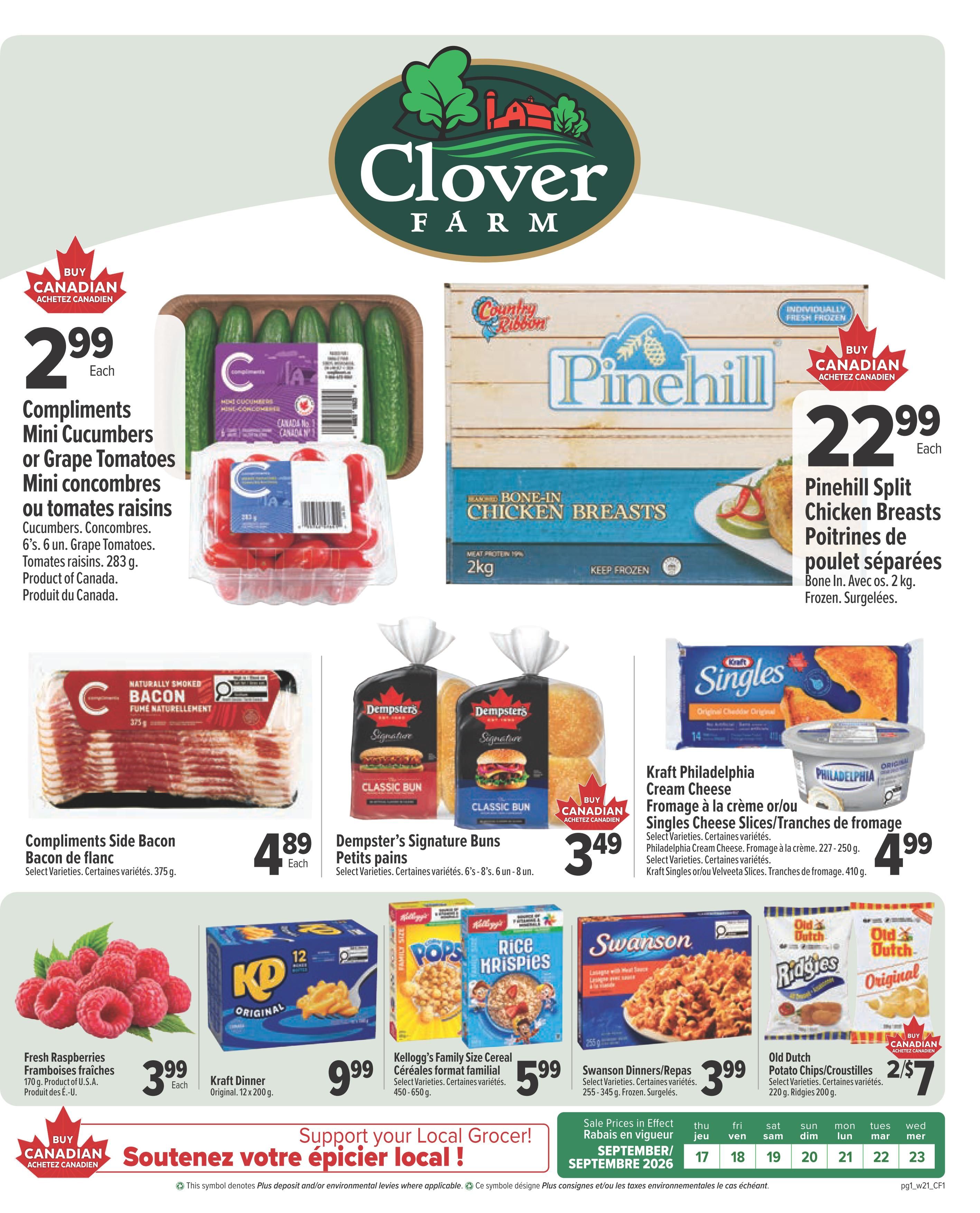 Clover Farm (Atlantic) Flyer September 17 to 23
