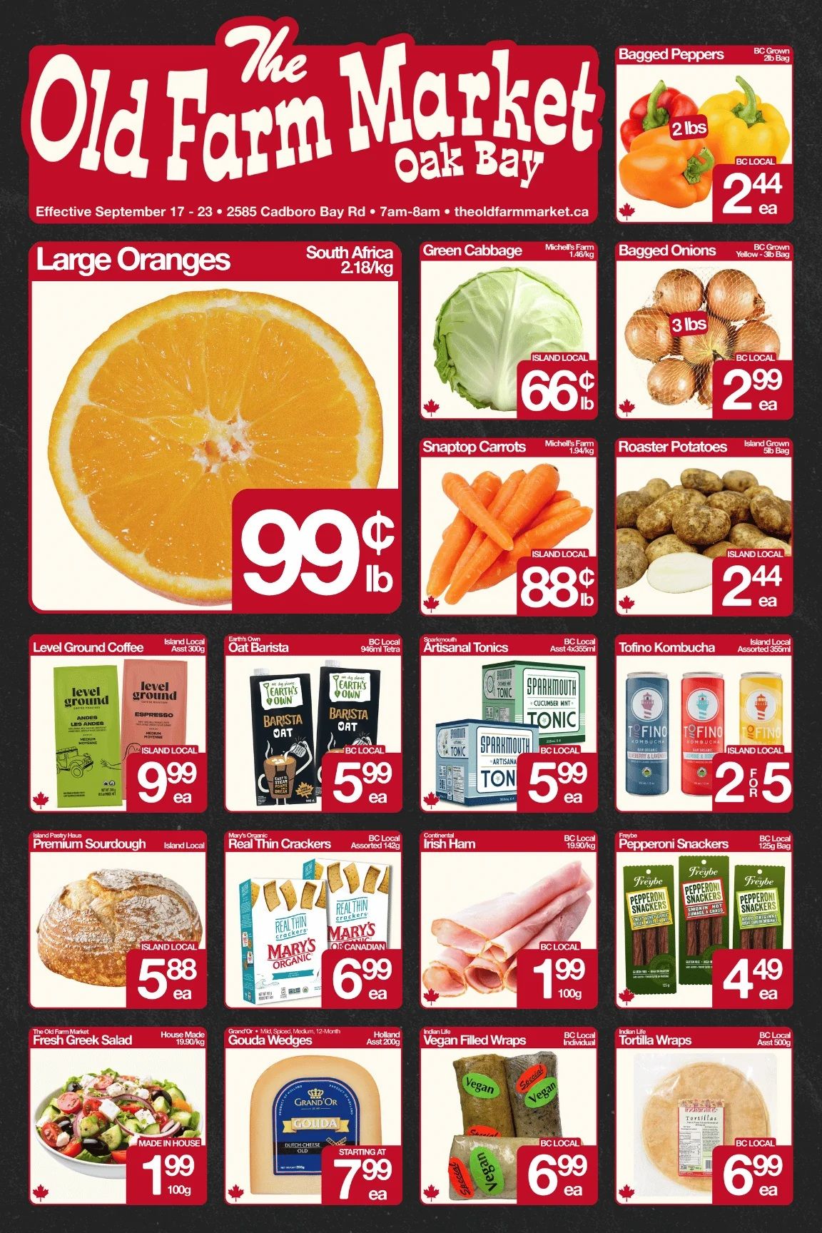 The Old Farm Market (Victoria) Flyer September 17 to 23