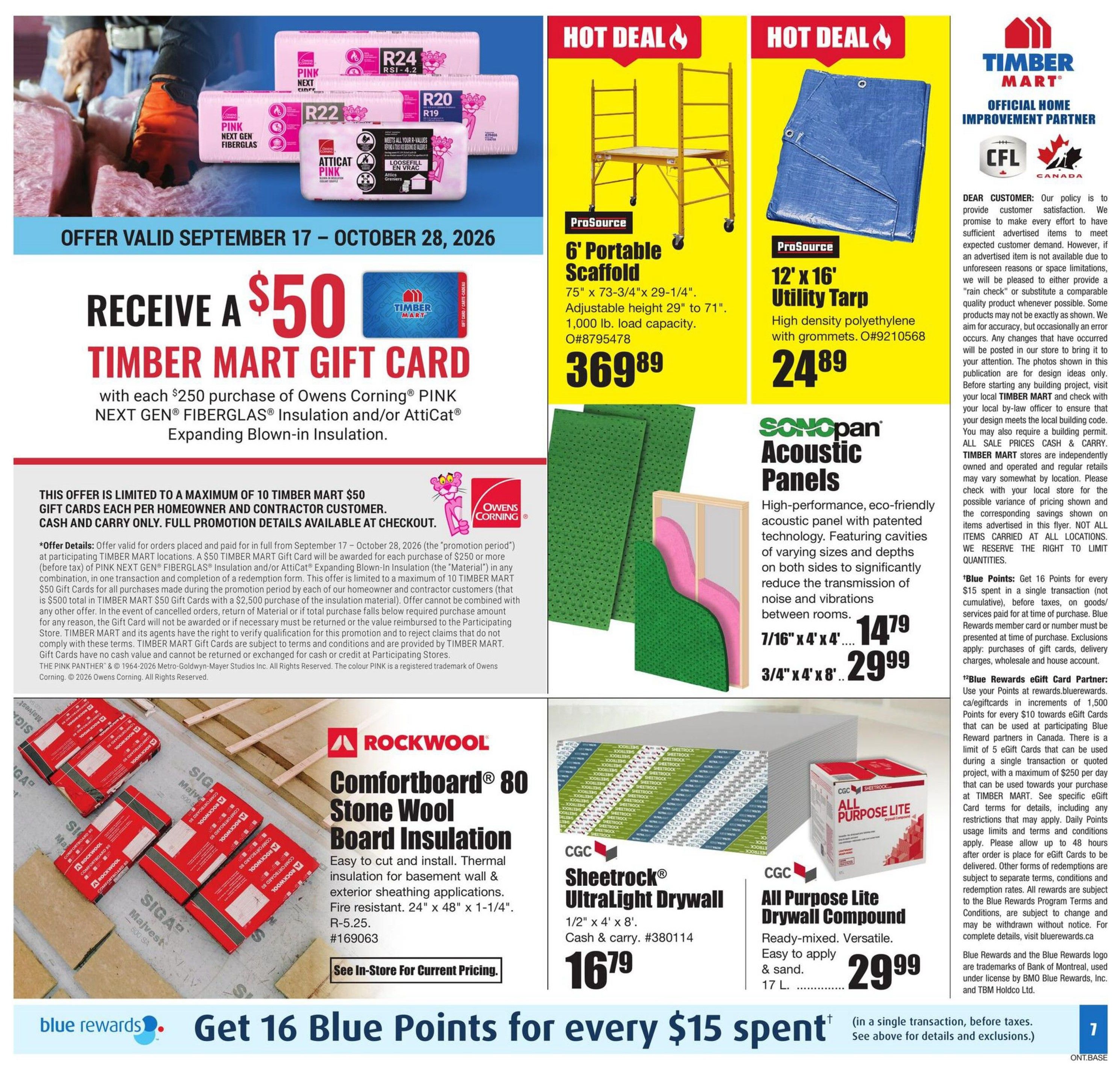 Timber Mart Flyer September 17 to 30