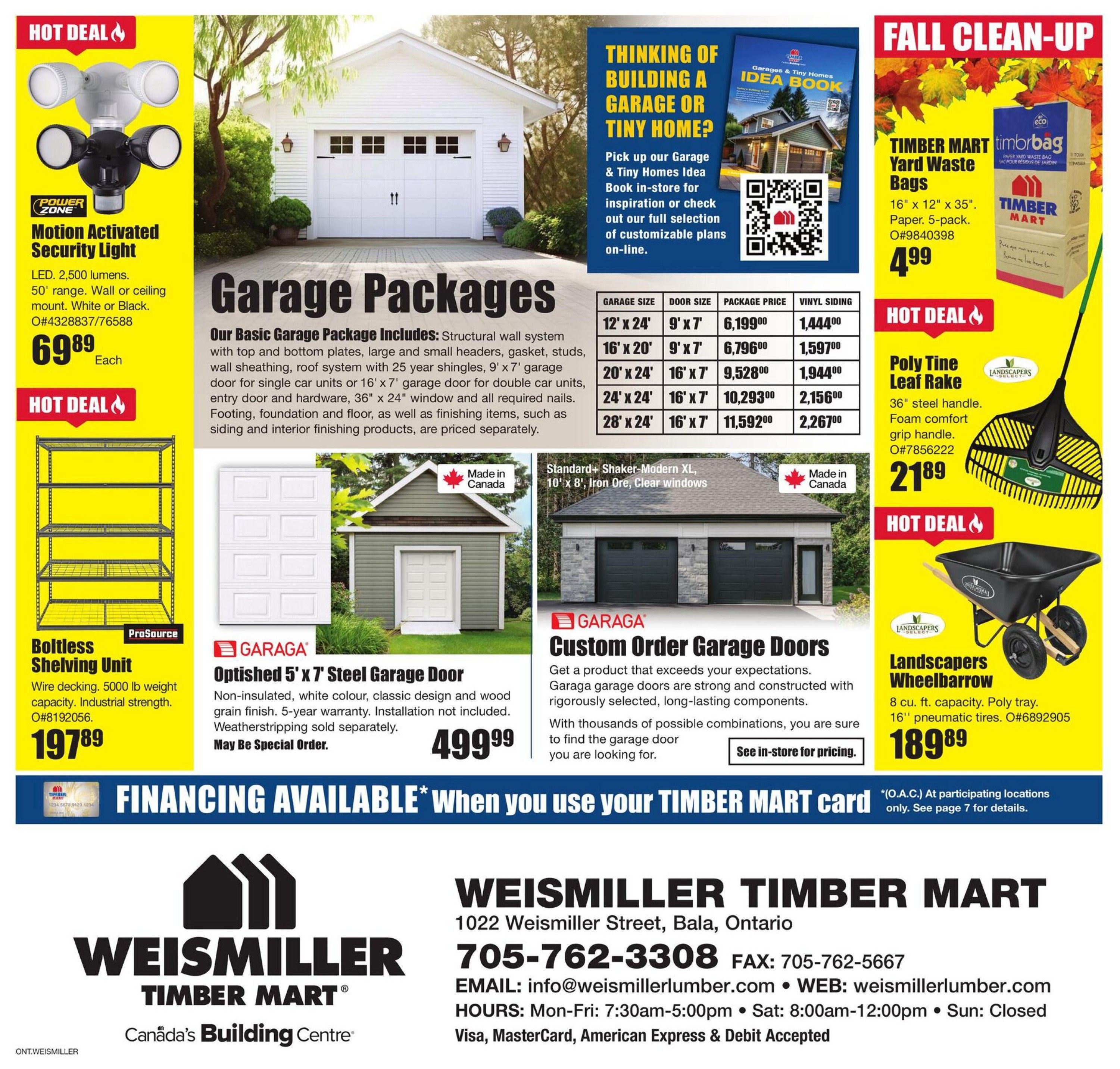Timber Mart Flyer September 17 to 30