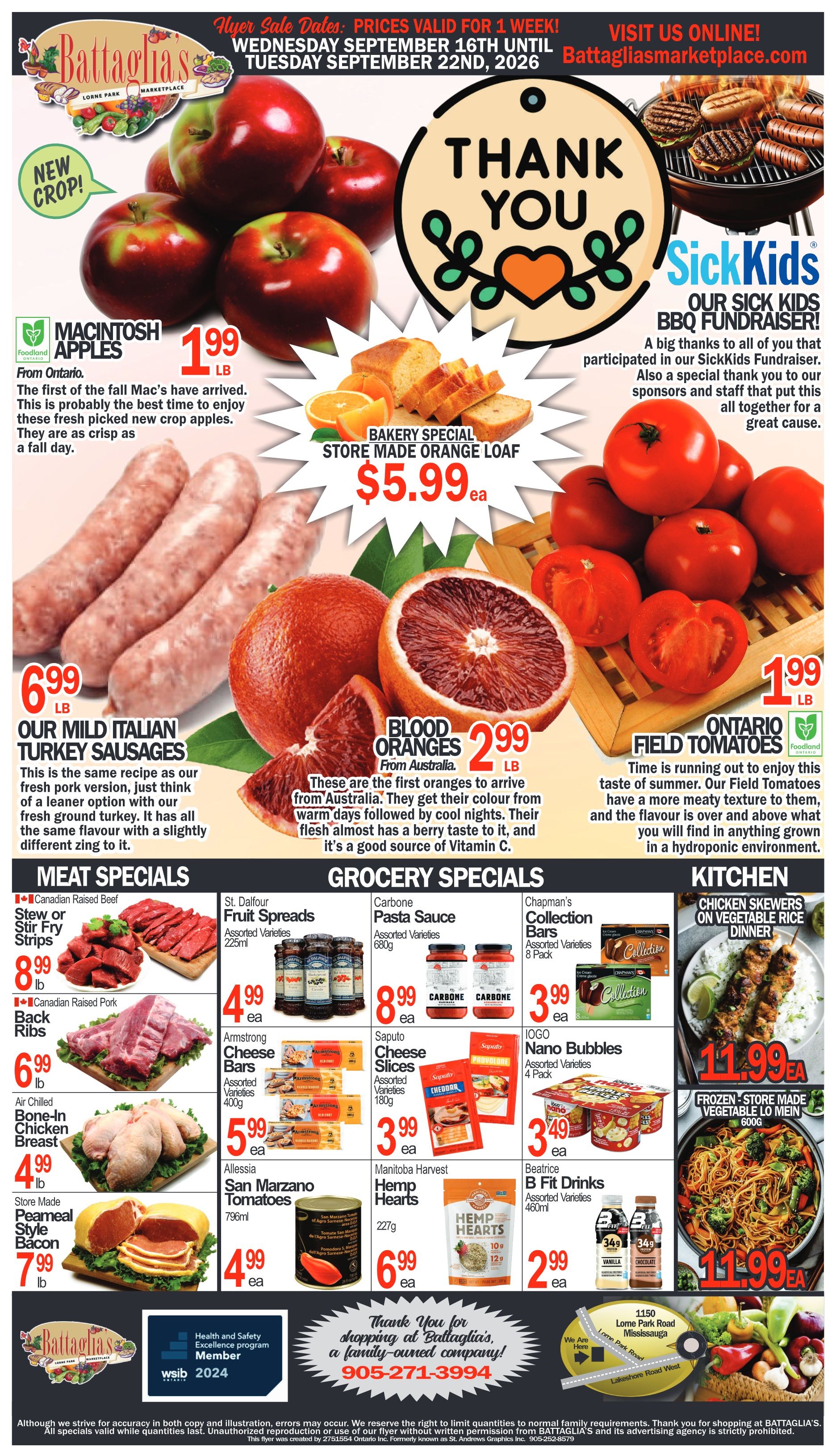 Battaglia's Marketplace Flyer September 16 to 22