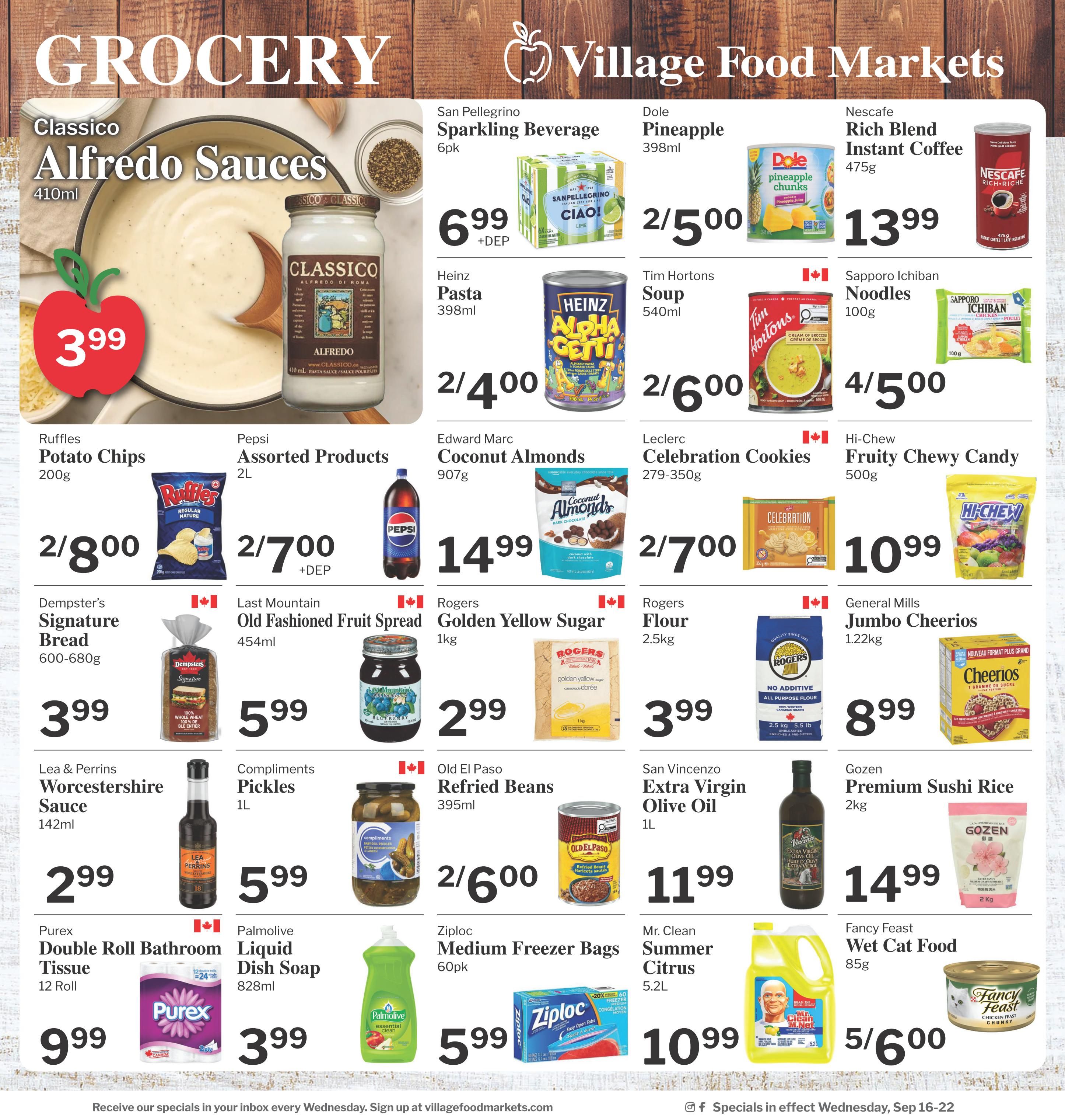 Village Food Markets Flyer September 16 to 22