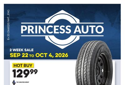 Princess Auto Flyer September 22 to October 4