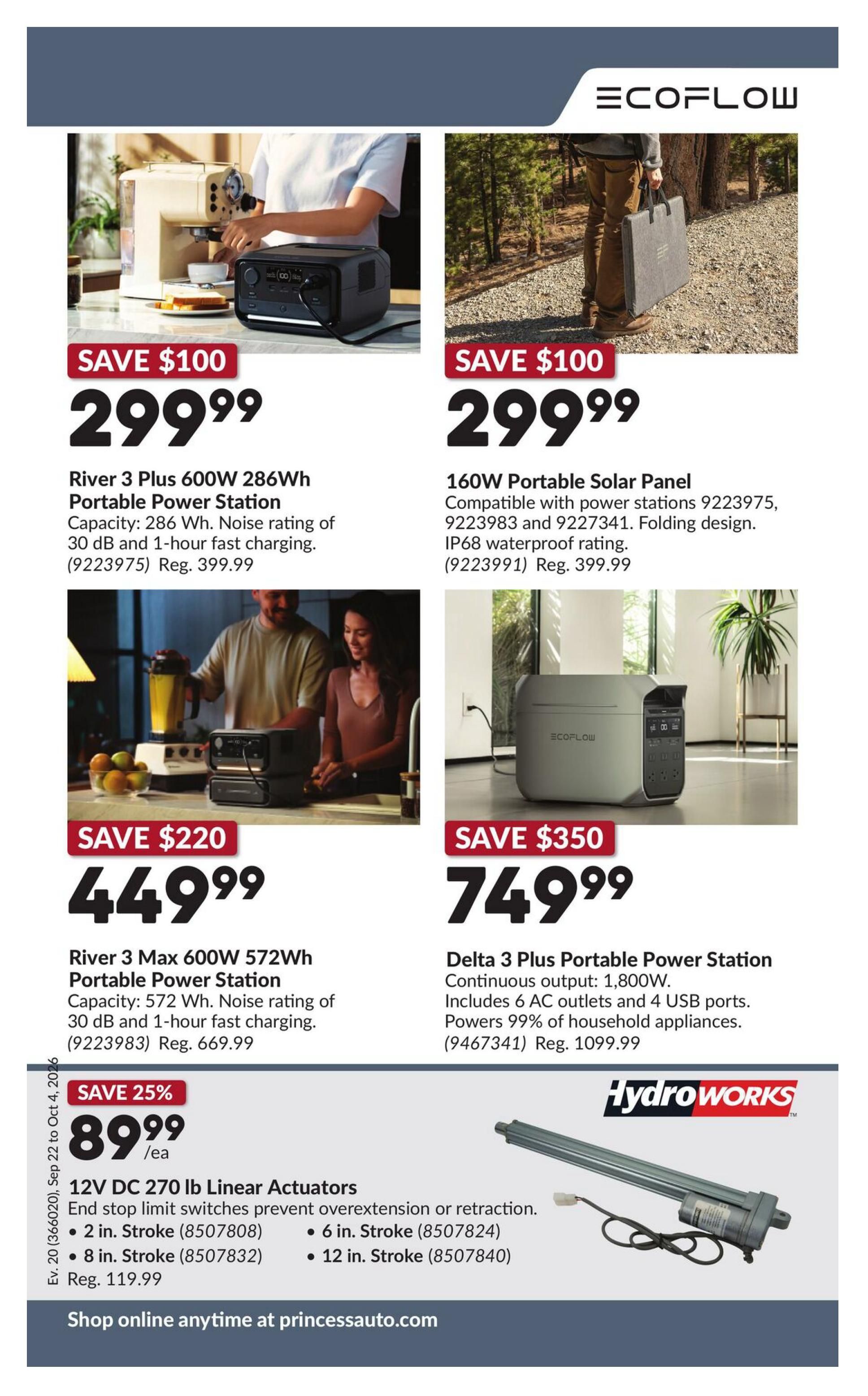 Princess Auto Flyer September 22 to October 4