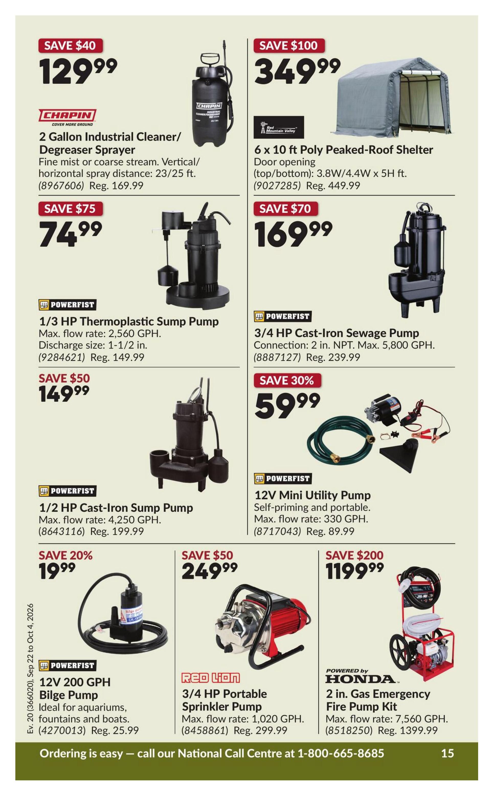 Princess Auto Flyer September 22 to October 4