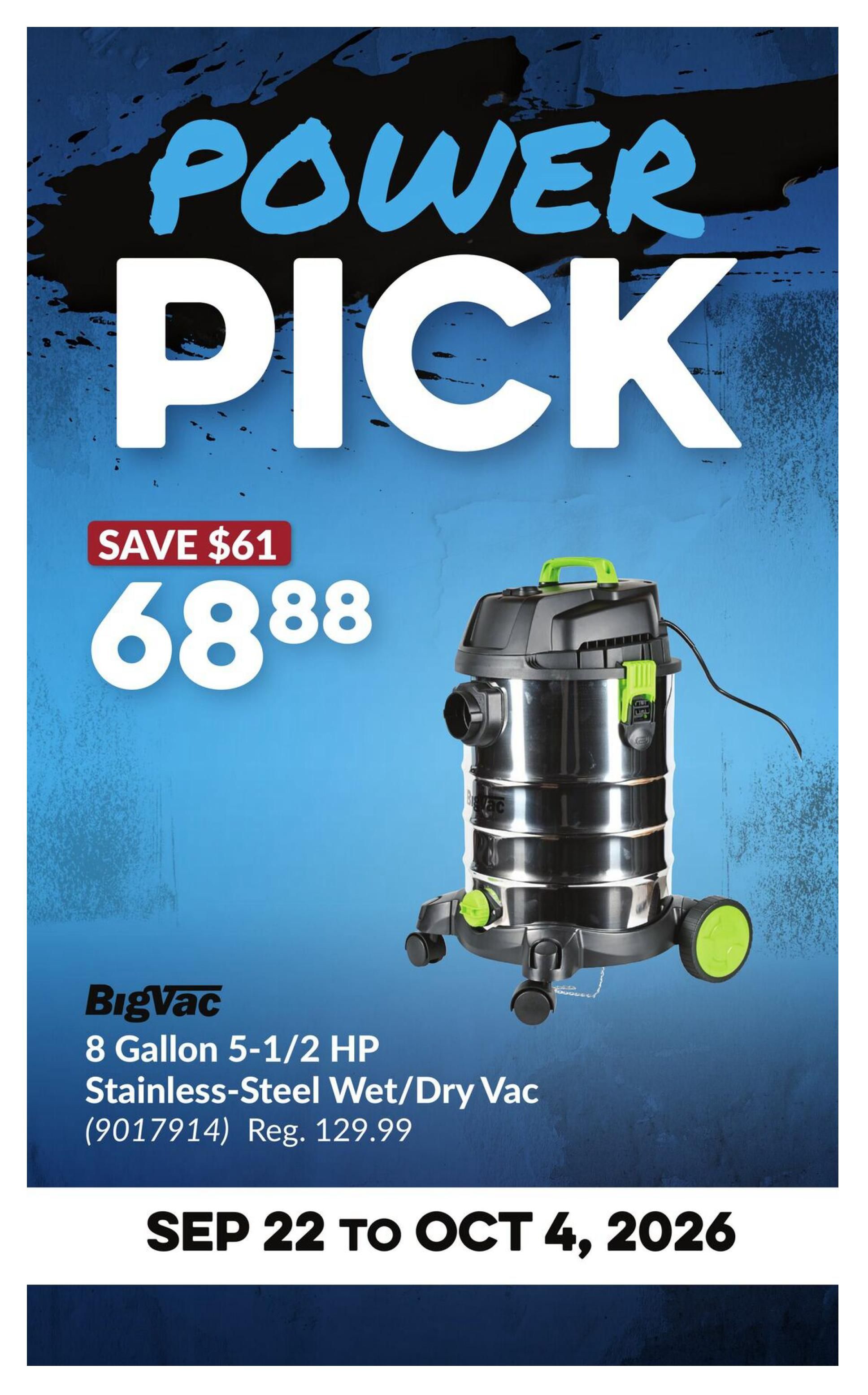 Princess Auto Flyer September 22 to October 4