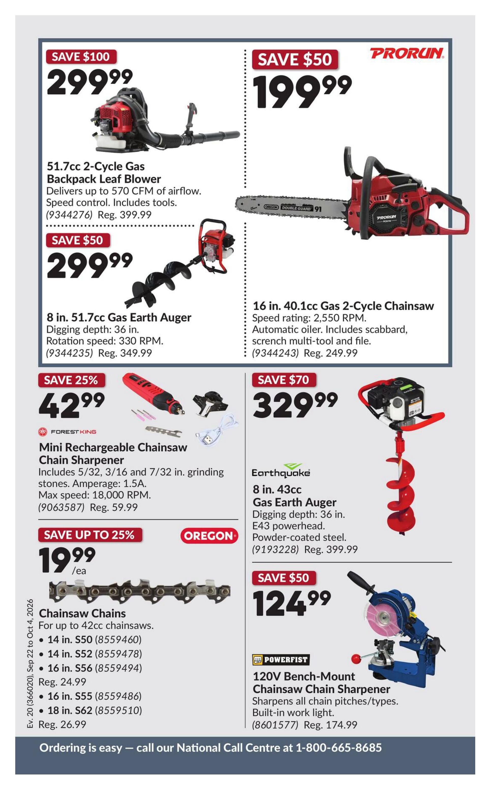 Princess Auto Flyer September 22 to October 4
