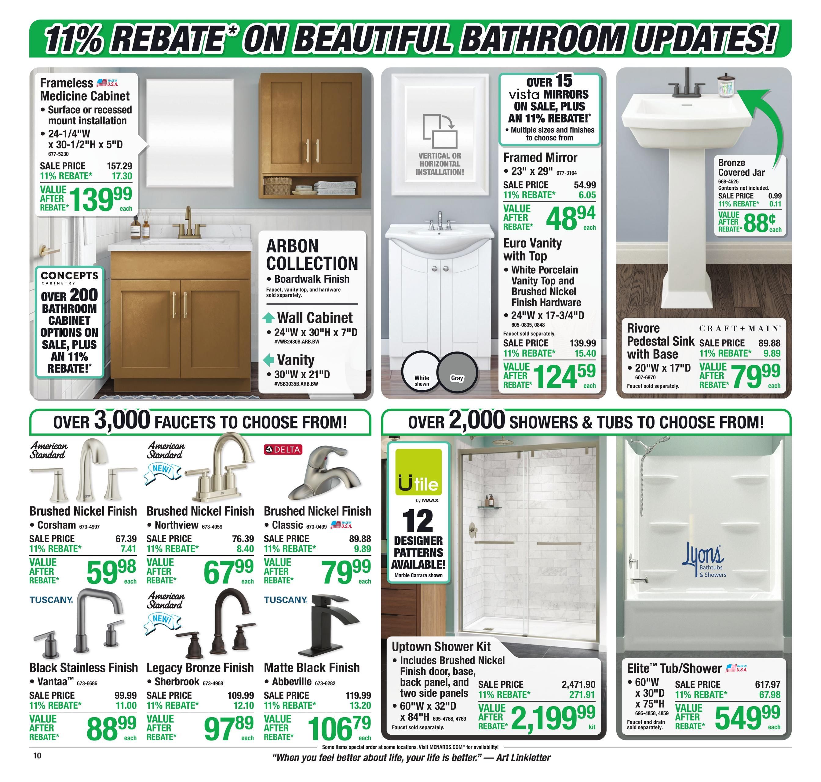 Menards (Buffalo-Upton Area, WY) 11% Rebate Sale Weekly Ad September 16 - 27, 2026