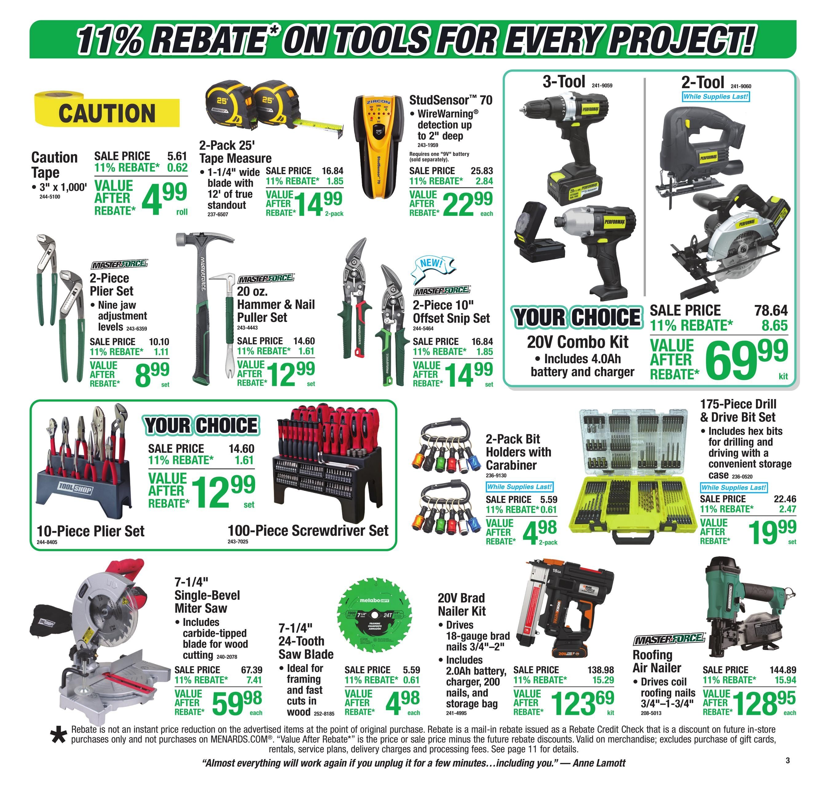 Menards (Buffalo-Upton Area, WY) 11% Rebate Sale Weekly Ad September 16 - 27, 2026