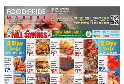 Food Pride Market Weekly Ad September 16 - 29, 2026