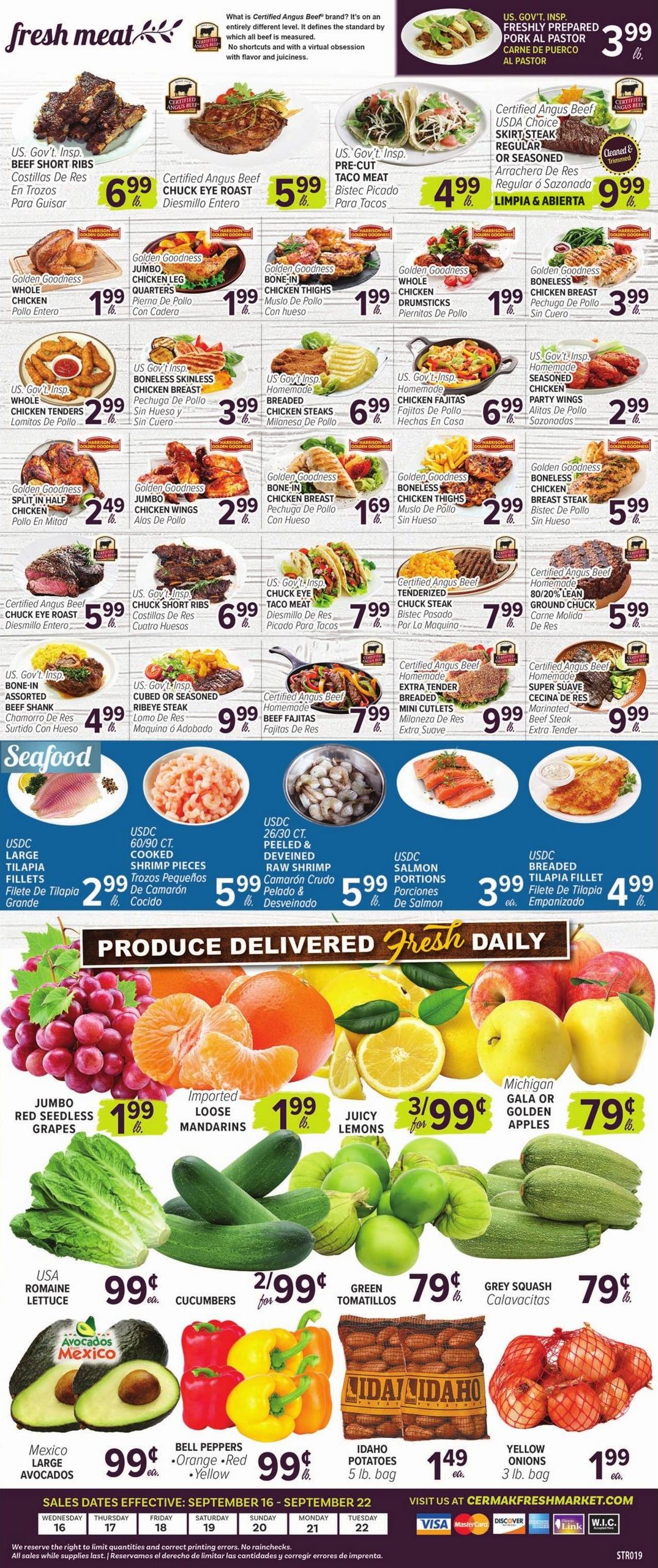Cermak Fresh Market (Hinsdale-Oak Brook Area, IL) Weekly Ad September 16 - 22, 2026