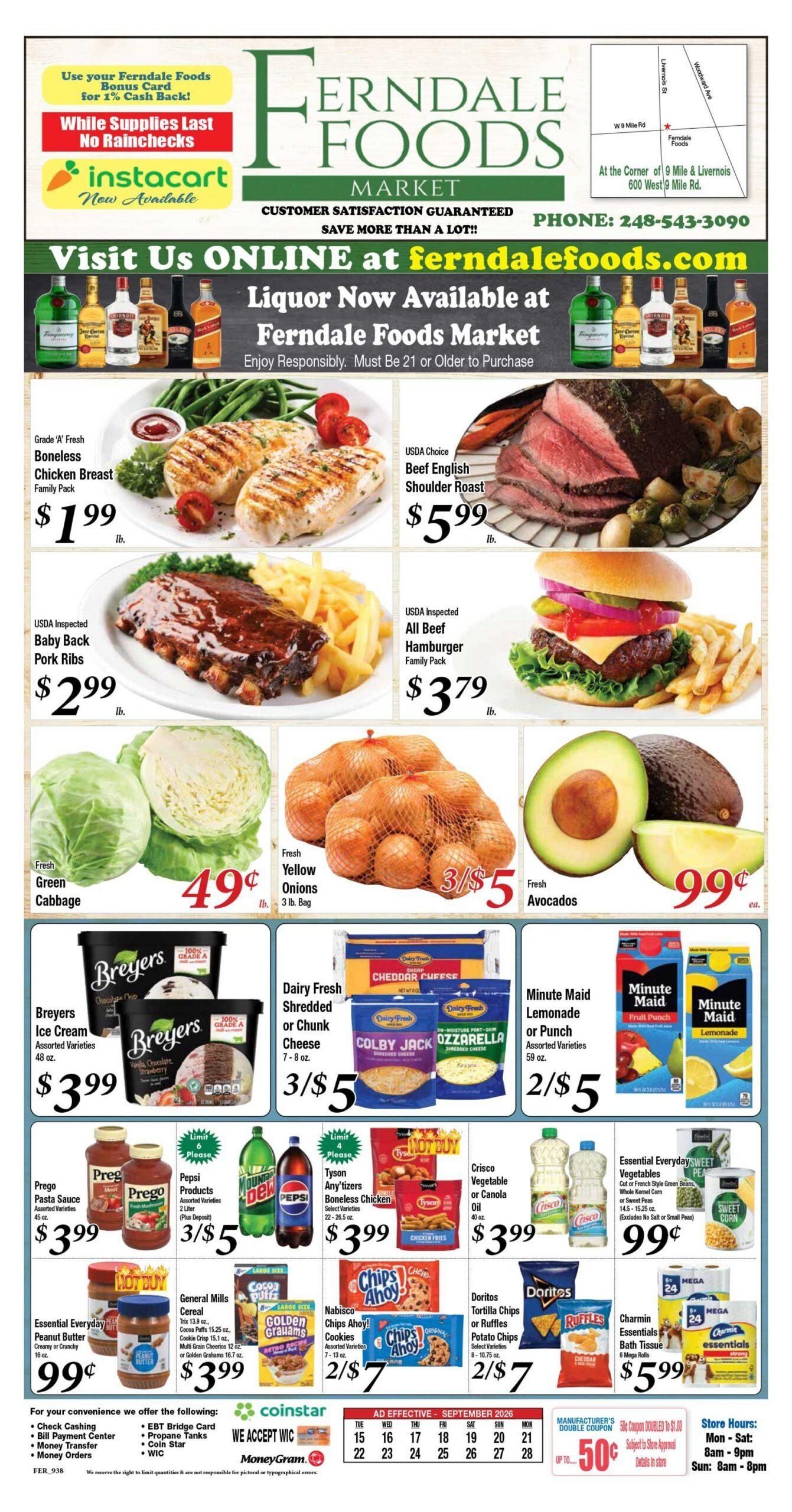 Ferndale Foods Weekly Ad September 15 - 28, 2026