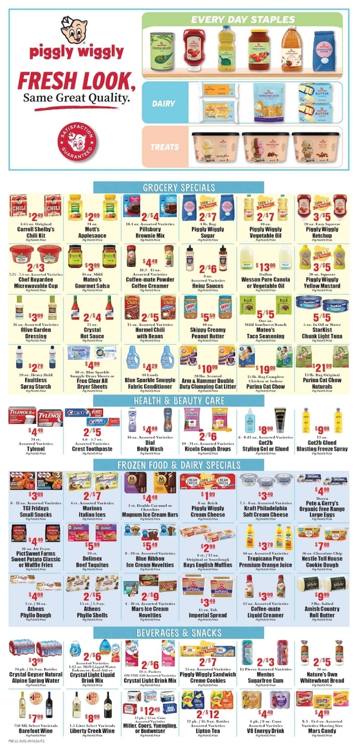 Piggly Wiggly (Claxton-Valdosta Area, GA) Weekly Ad September 16 - 22, 2026