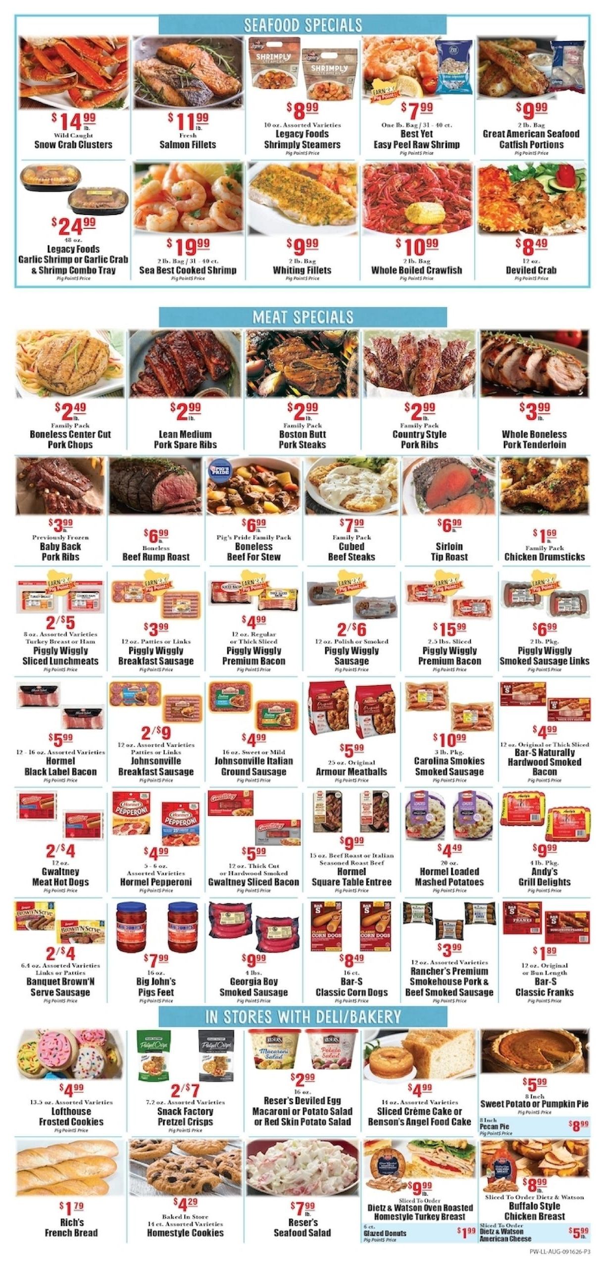 Piggly Wiggly (Claxton-Valdosta Area, GA) Weekly Ad September 16 - 22, 2026