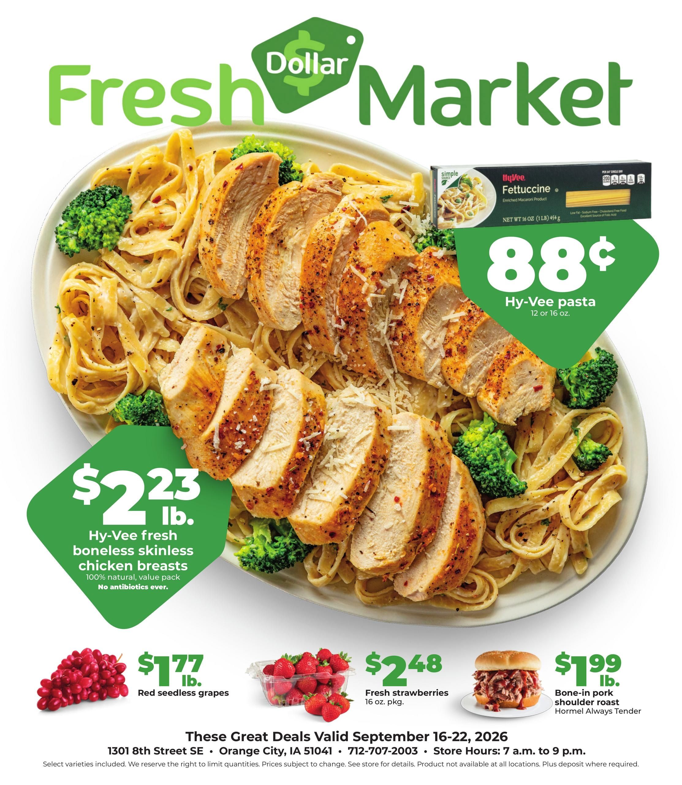 Hy-Vee (Rock Rapids Area, IA) Weekly Ad September 16 - 22, 2026