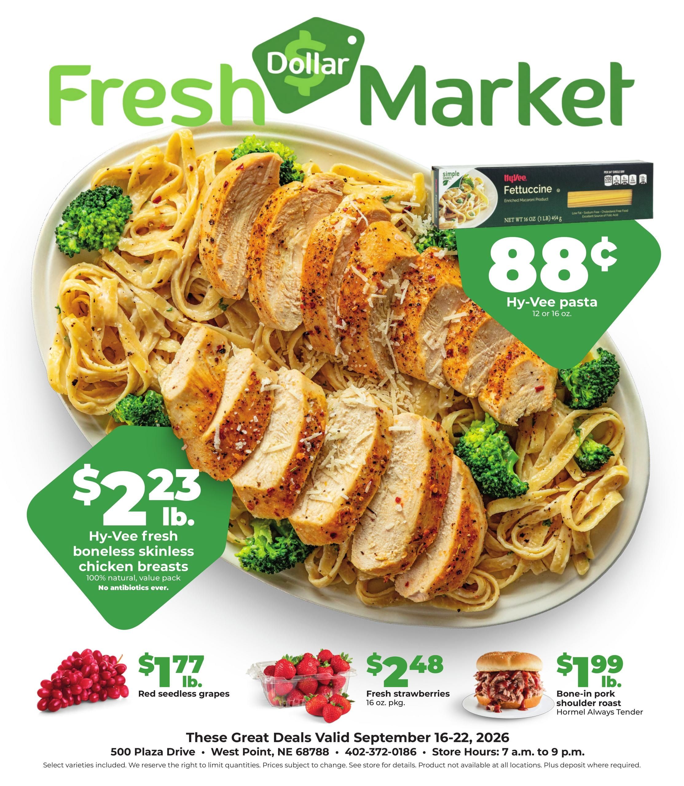 Hy-Vee (West Point Area, NE) Weekly Ad September 16 - 22, 2026