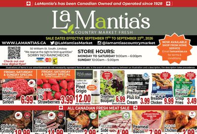 LaMantia's Flyer September 17 to 23