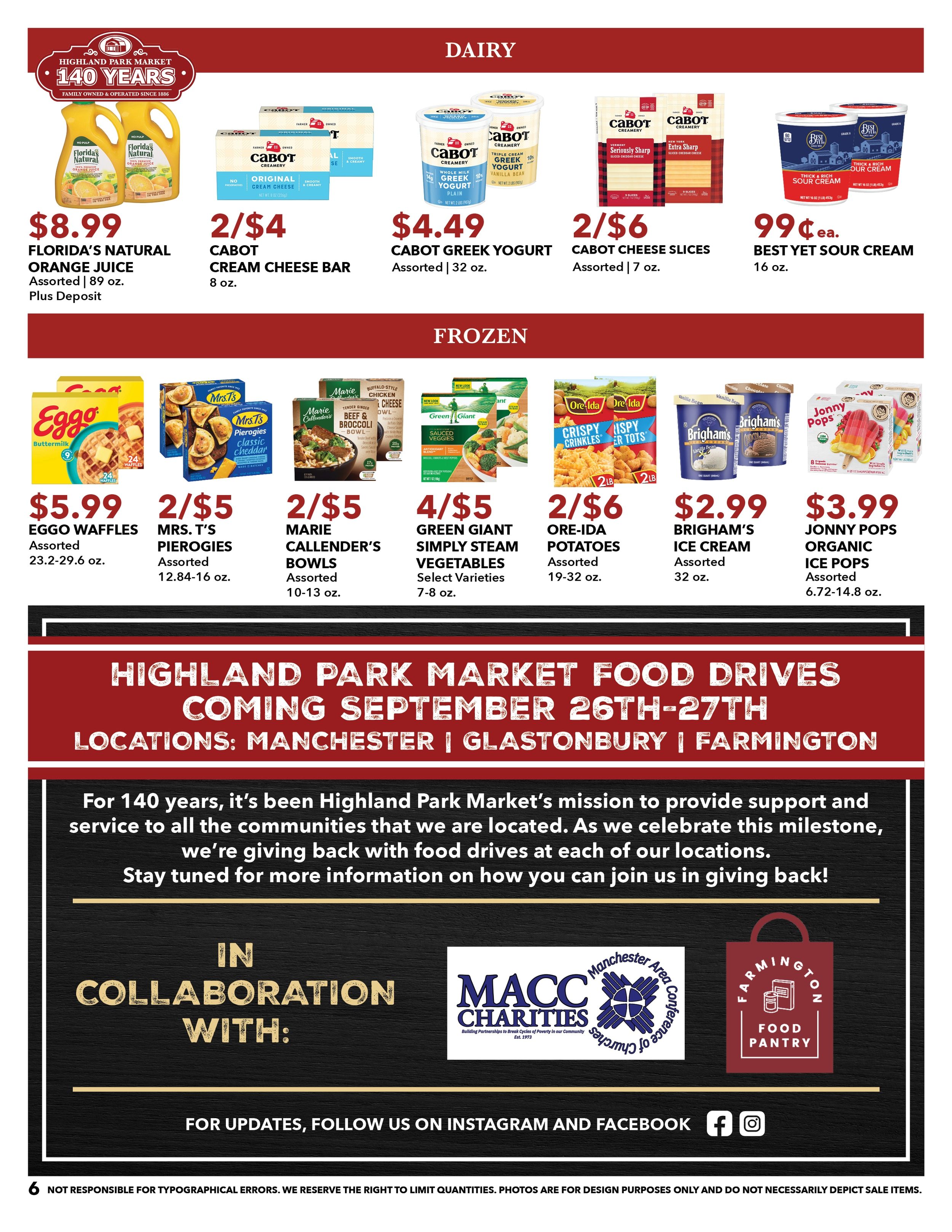 Highland Park Market (Connecticut) Weekly Ad September 20 - 26, 2026