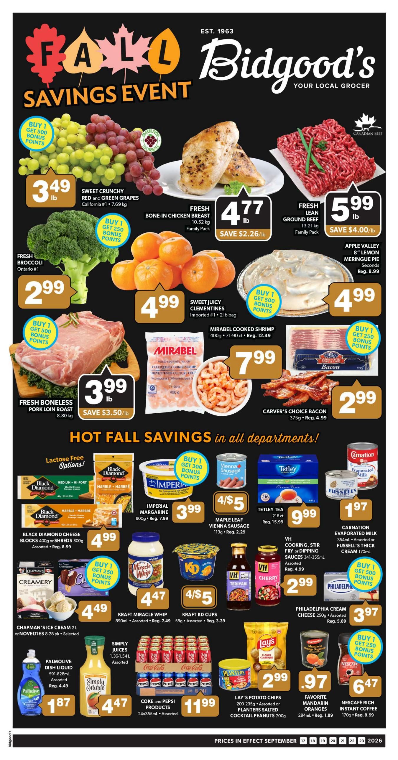 Bidgood's Flyer September 17 to 23