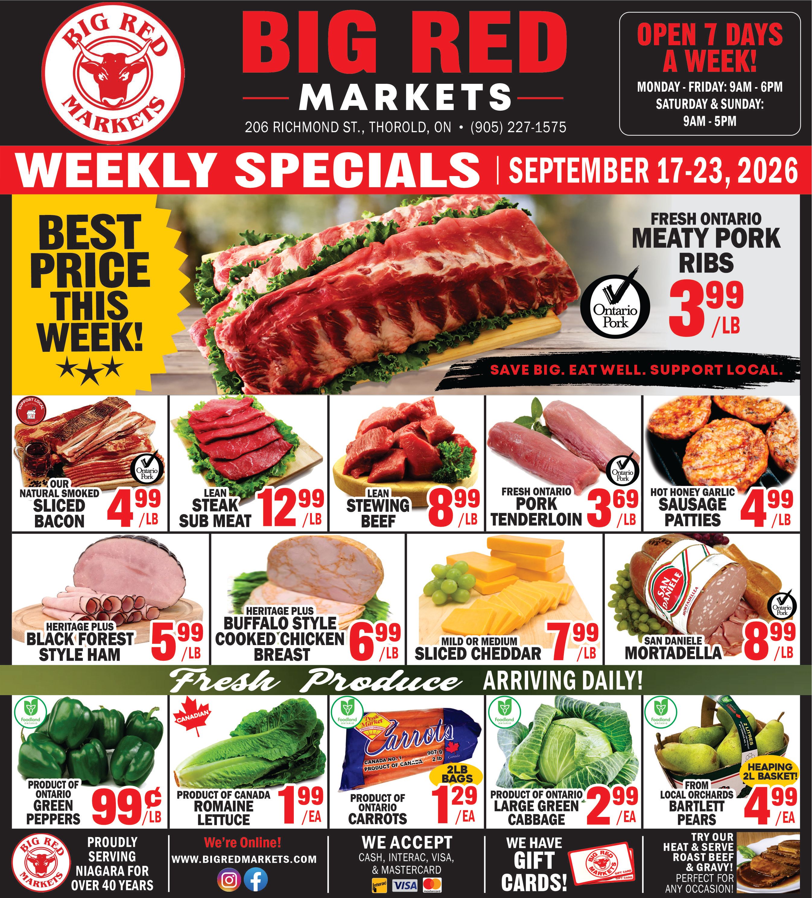 Big Red Markets Flyer September 17 to 23