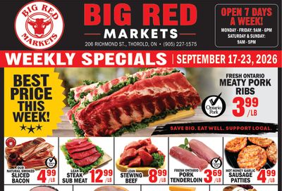 Big Red Markets Flyer September 17 to 23