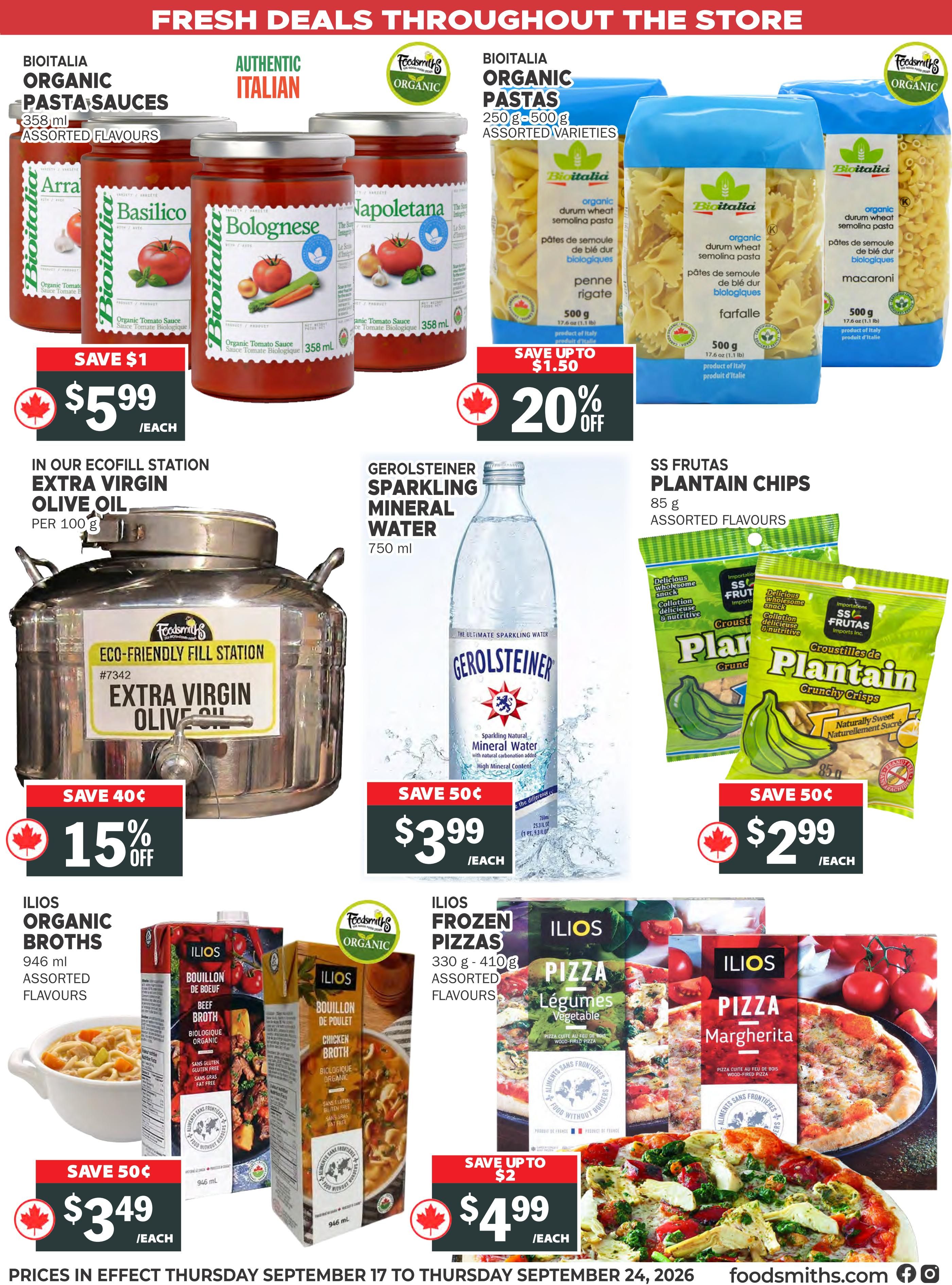 Foodsmiths Flyer September 17 to 24