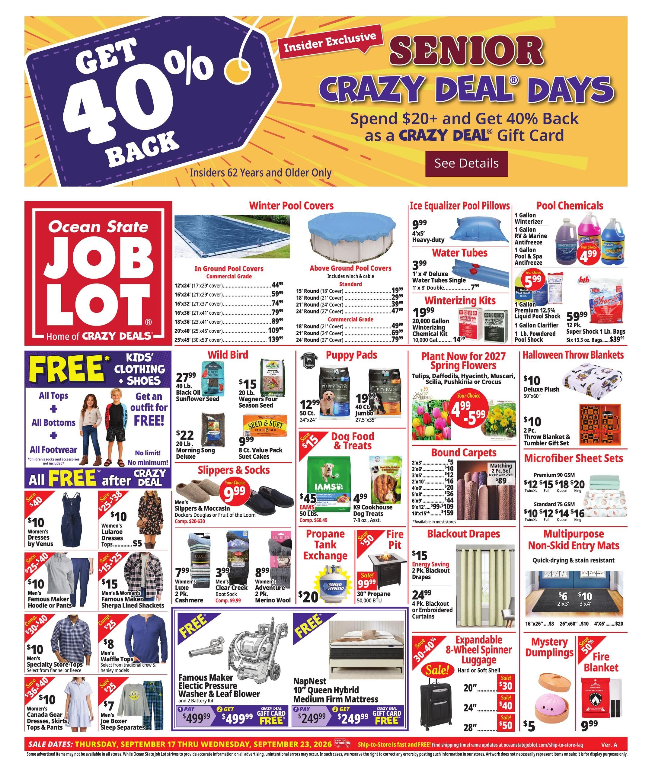 Ocean State Job Lot (Bridgeport Area, CT) Weekly Ad September 17 - 23, 2026