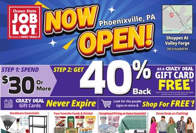 Ocean State Job Lot (Valley Forge Area, PA) Weekly Ad September 17 - 23, 2026