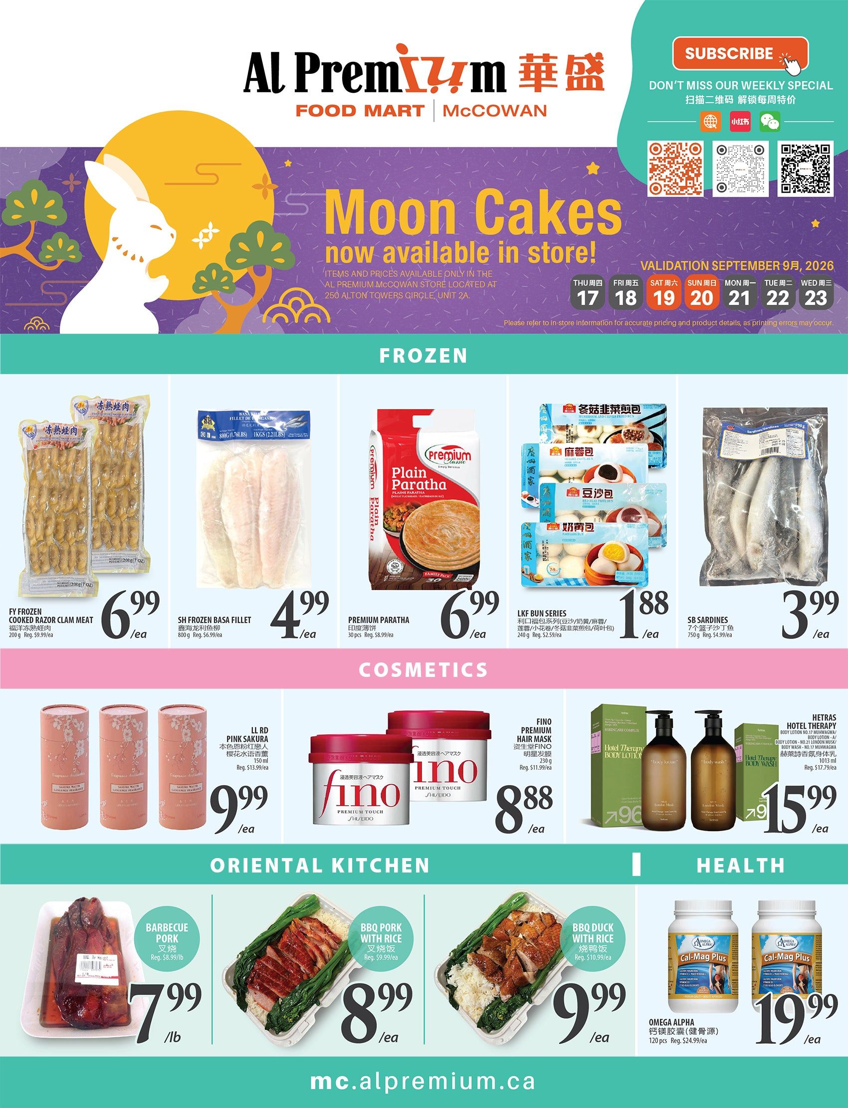 Al Premium Food Mart (McCowan) Flyer September 17 to 23