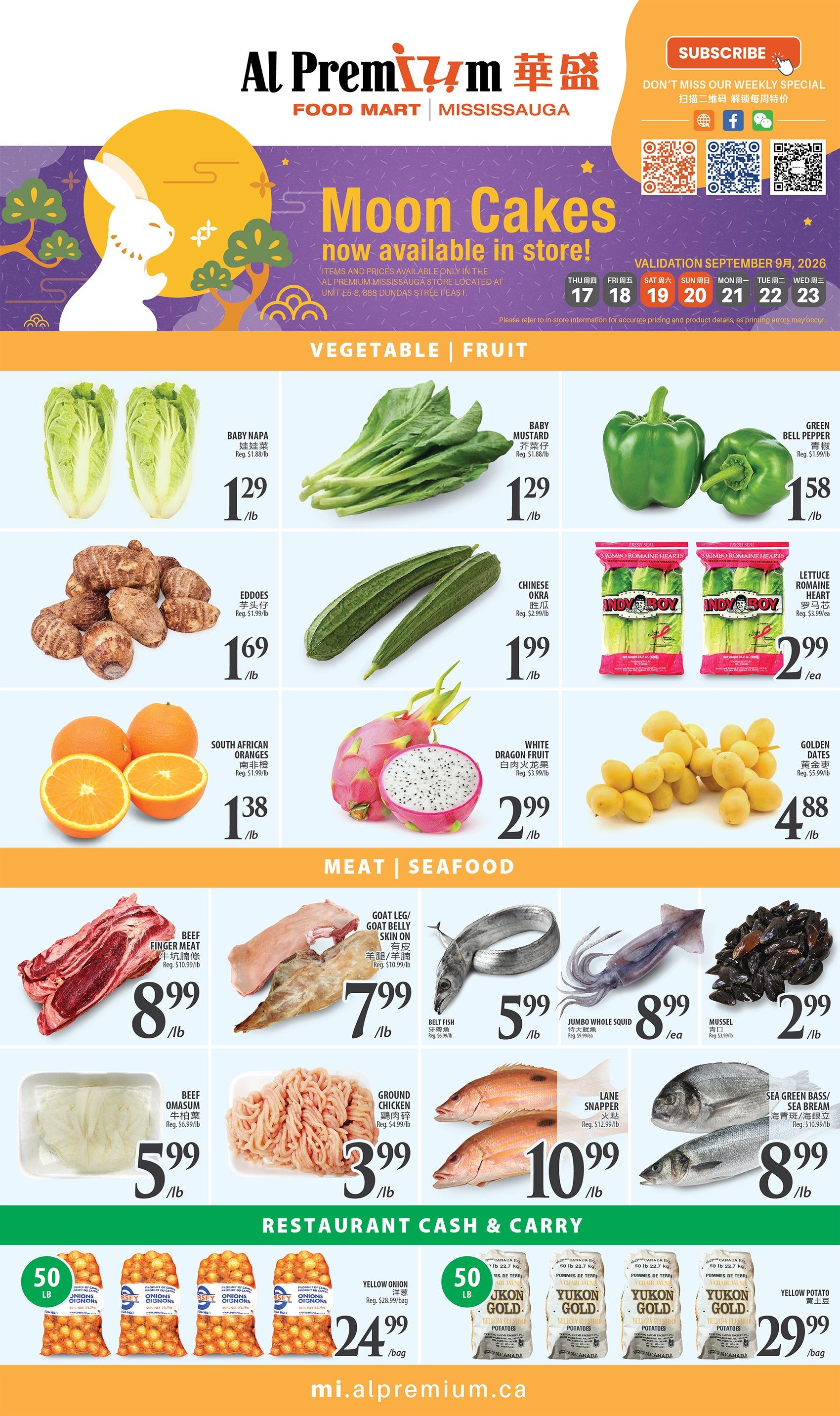 Al Premium Food Mart (Mississauga) Flyer September 17 to 23