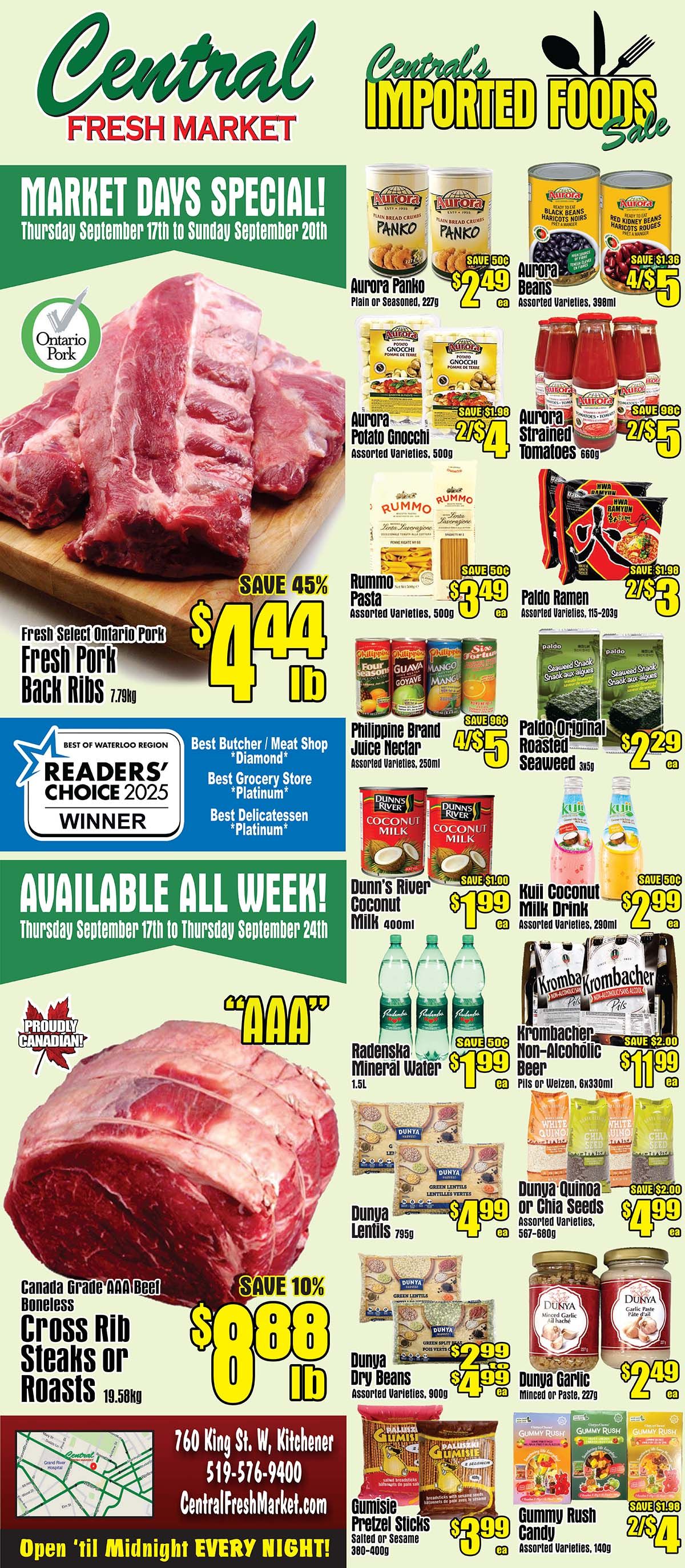 Central Fresh Market Flyer September 17 to 24