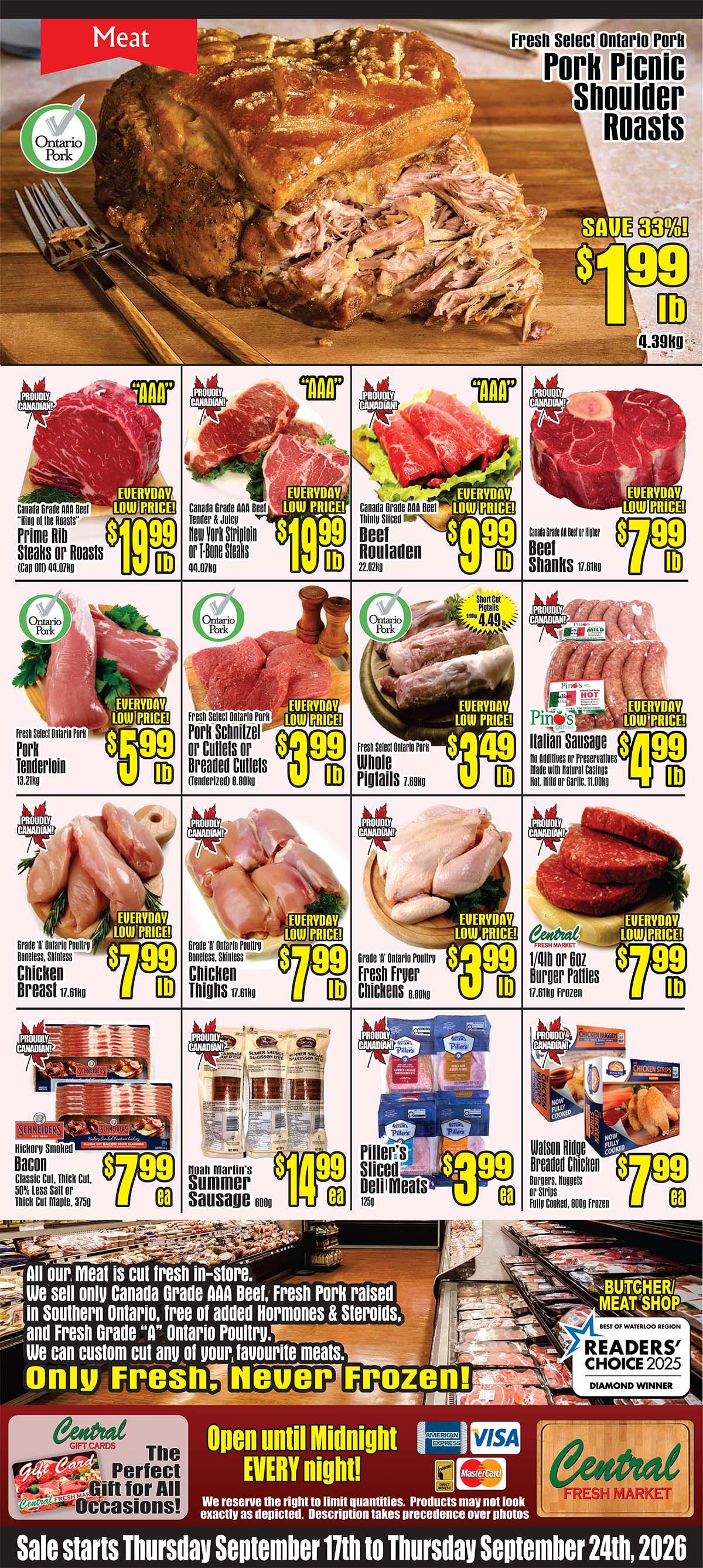 Central Fresh Market Flyer September 17 to 24