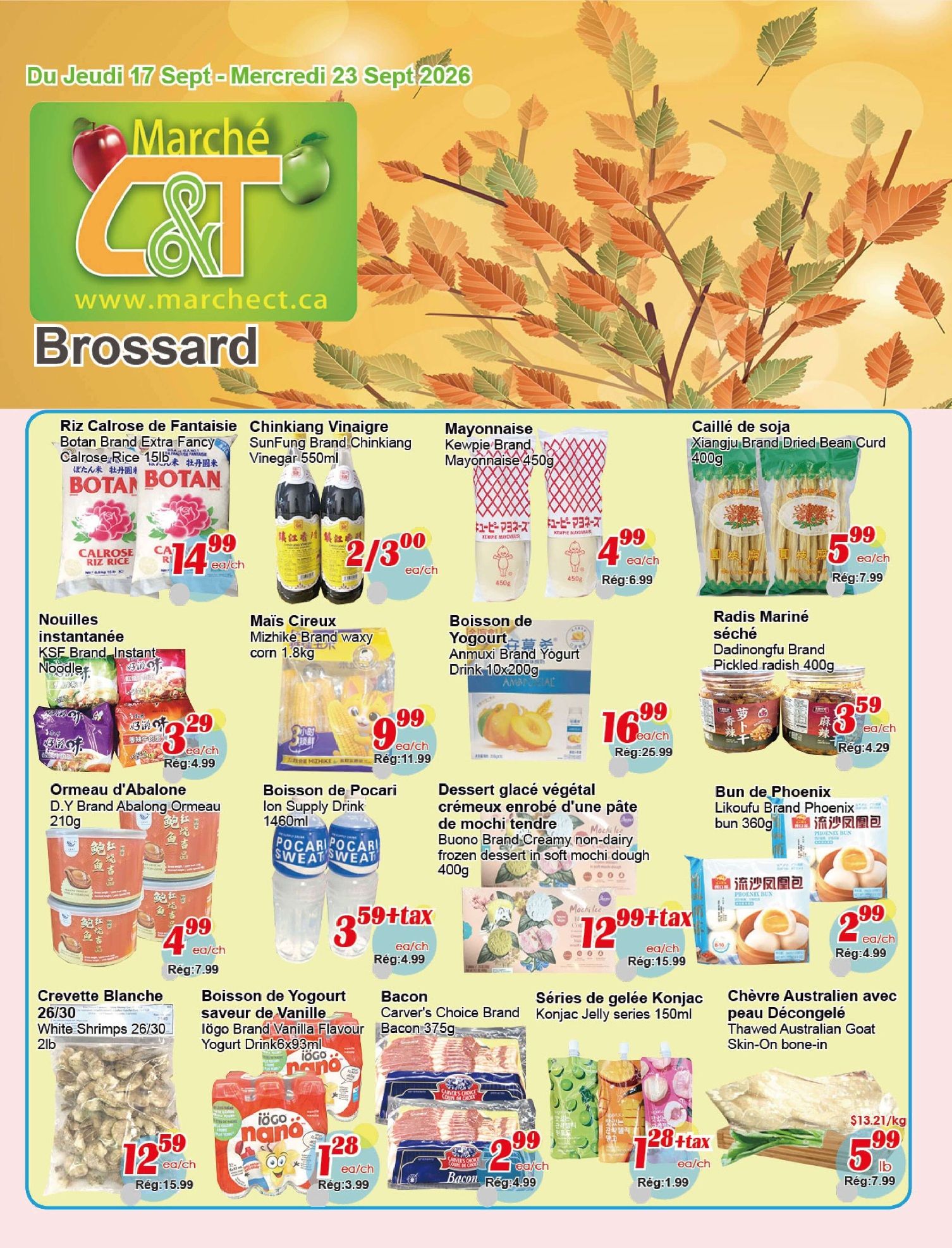 Marche C&T (Brossard) Flyer September 17 to 23