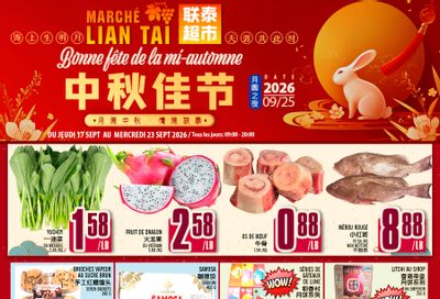 Marche Lian Tai Flyer September 17 to 23
