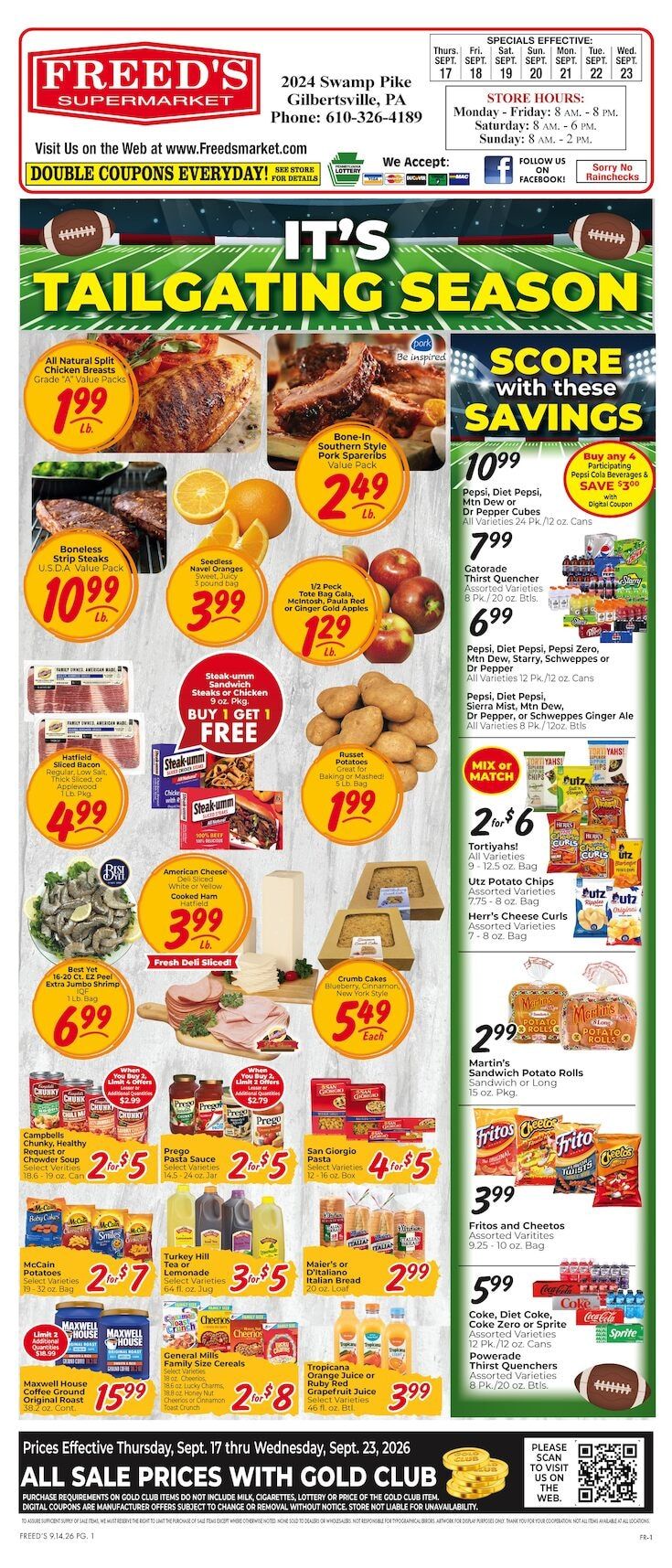 Freed's Market Weekly Ad September 17 - 23, 2026