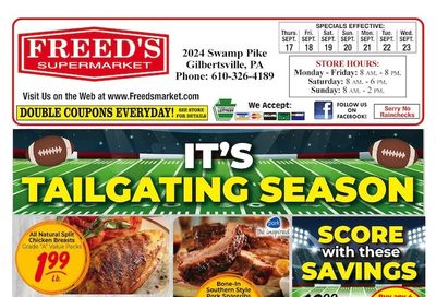 Freed's Market Weekly Ad September 17 - 23, 2026