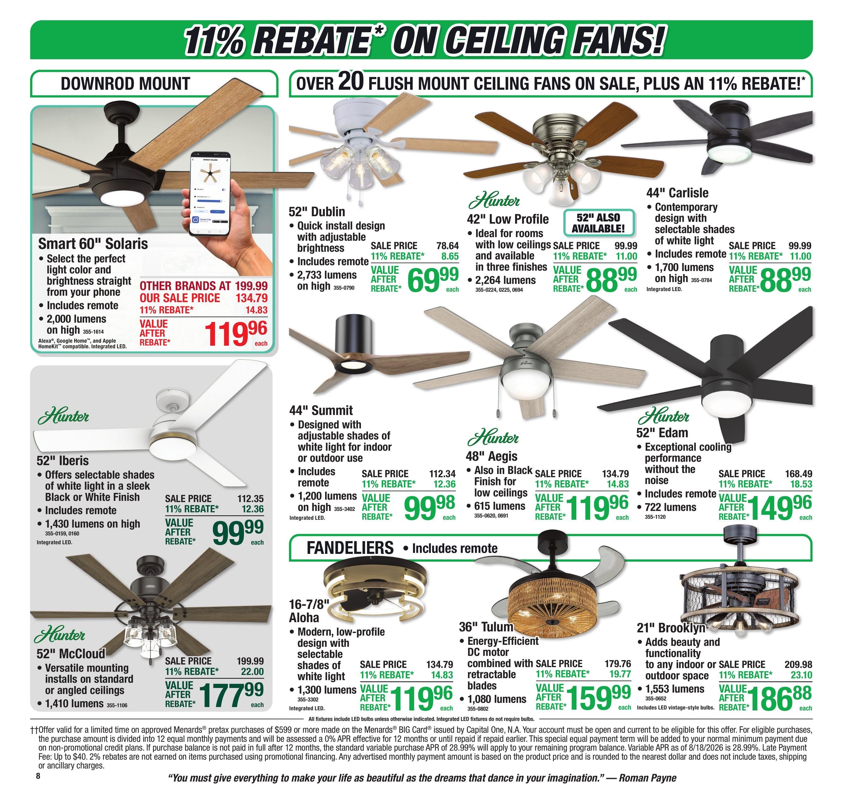 Menards (Chanhassen Area, MN) 11% Rebate Sale Weekly Ad September 17 - 27, 2026