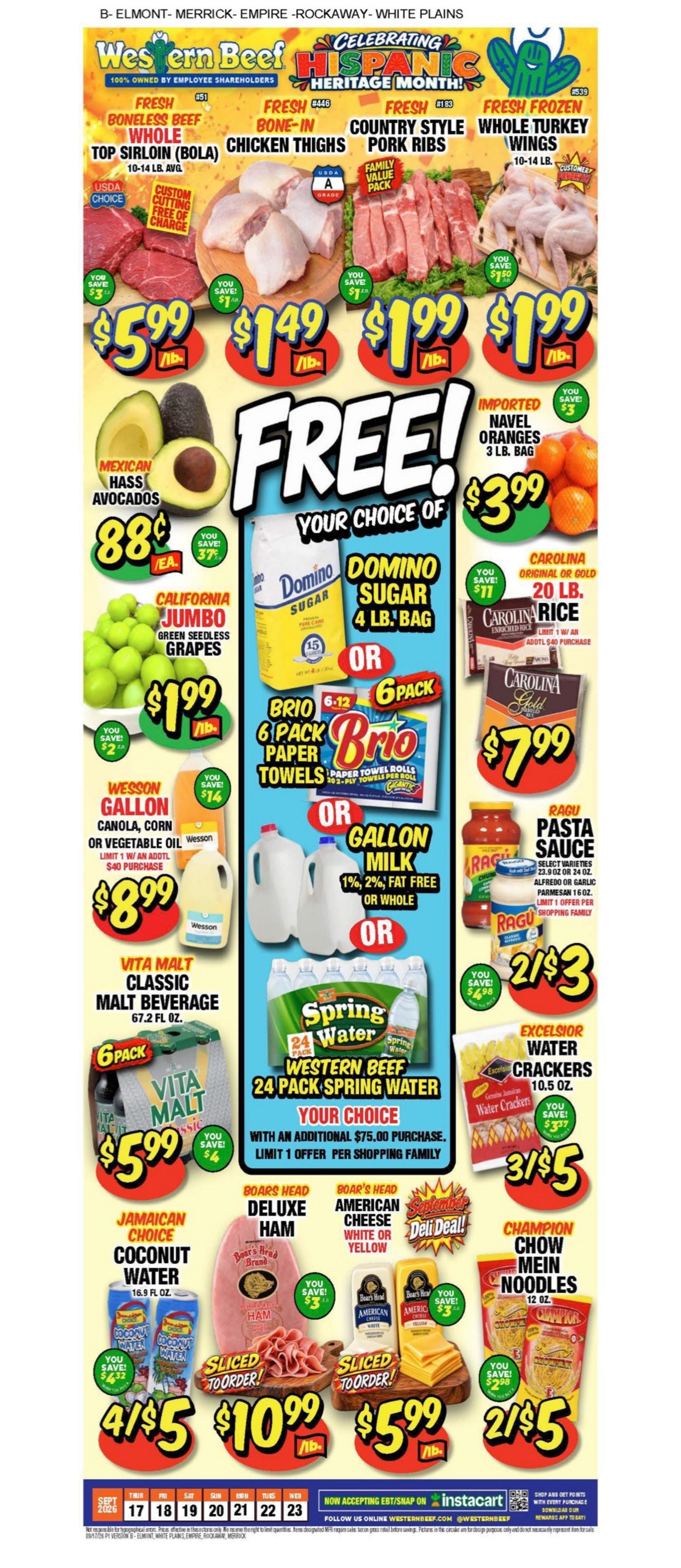 Western Beef (New York) Weekly Ad September 17 - 23, 2026