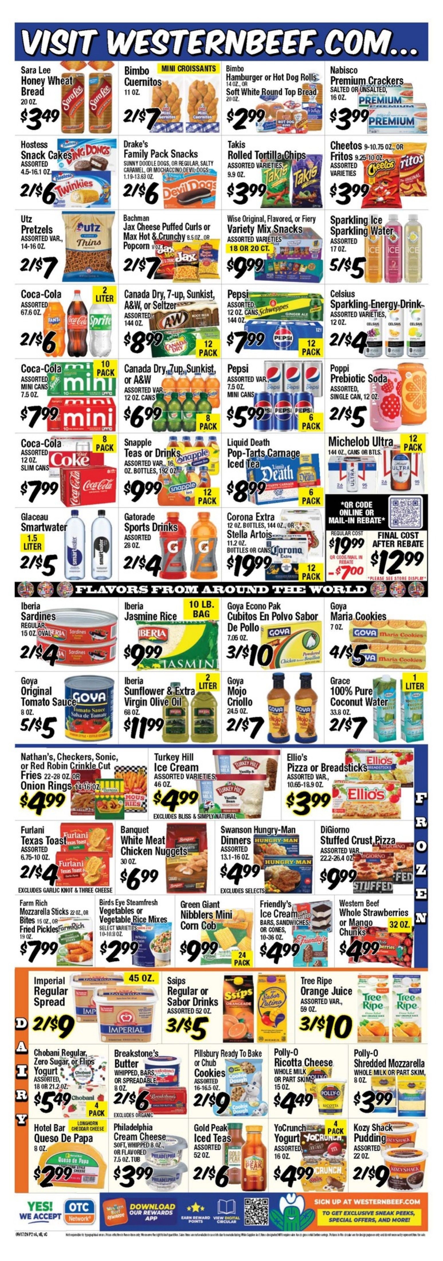 Western Beef (Road Carle Place, NY) Weekly Ad September 17 - 23, 2026