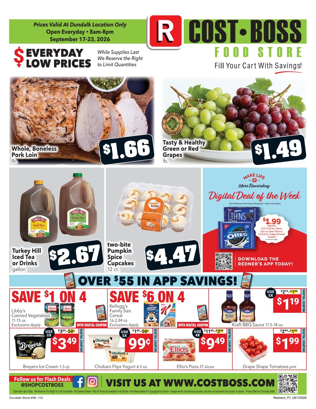Redner's Markets (Dundalk, MD) Weekly Ad September 17 - 23, 2026