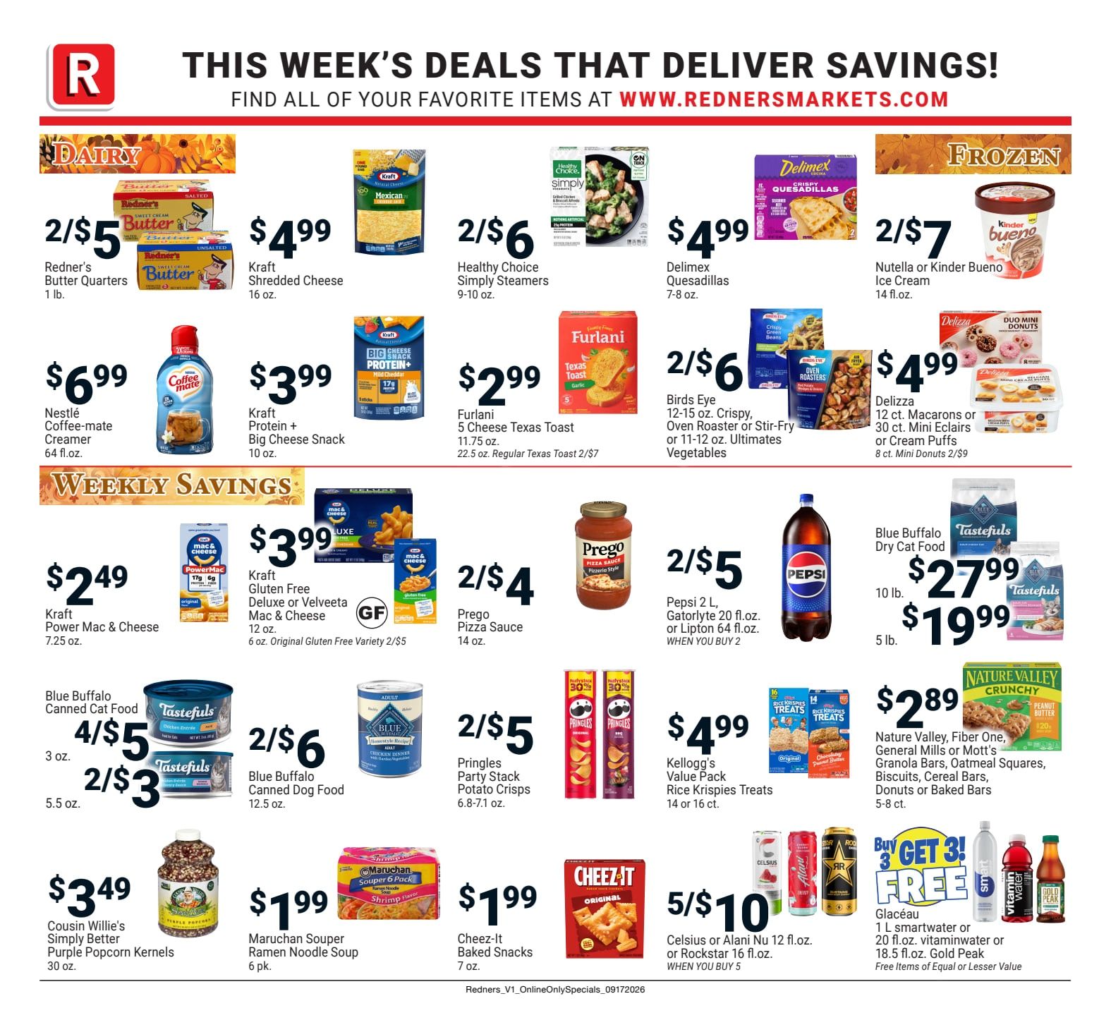 Redner's Markets (Nesquehoning, PA) Weekly Ad September 17 - 23, 2026