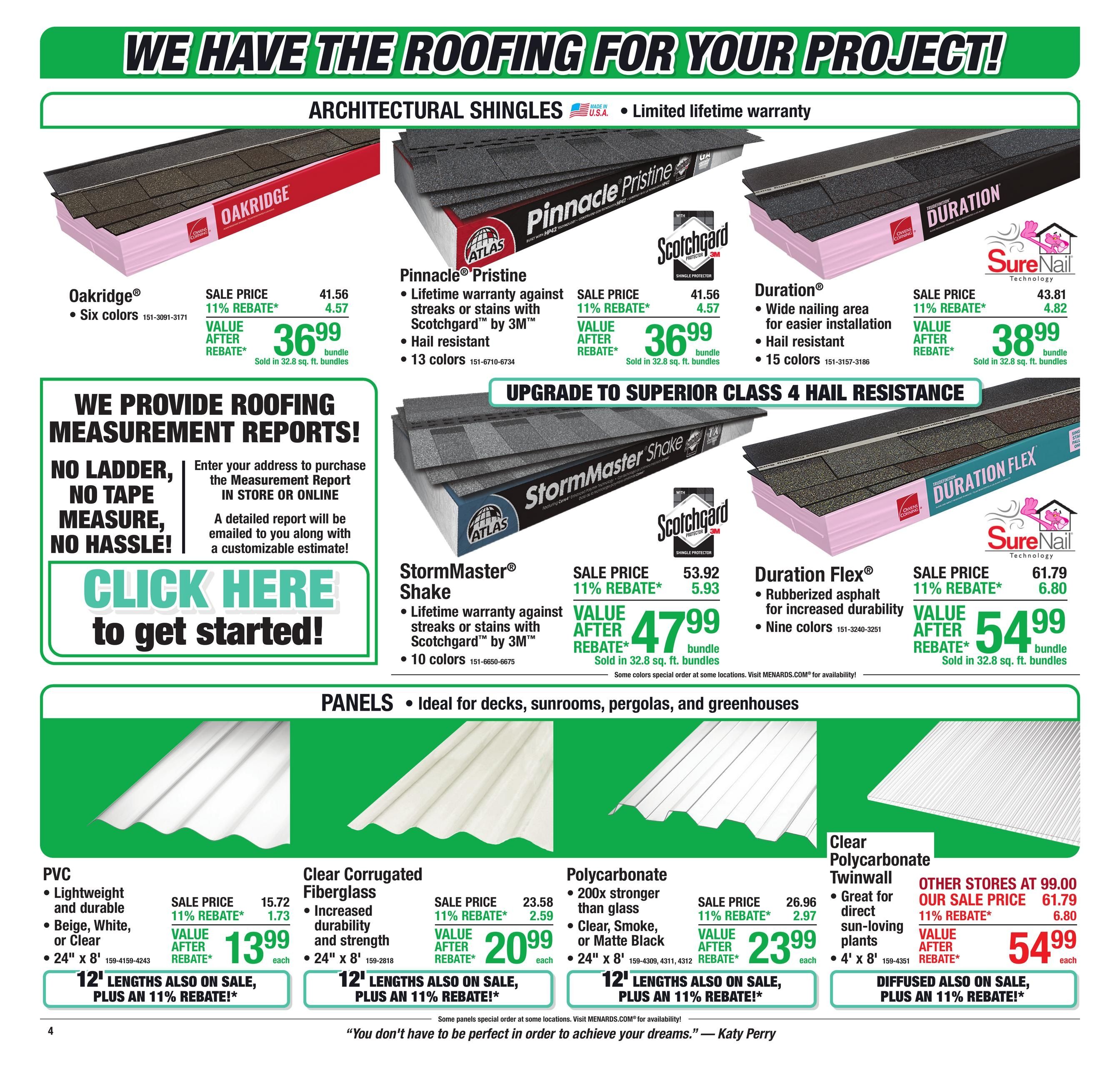 Menards (Detroit Area, MI) 11% Rebate Sale Weekly Ad September 17 - 27, 2026