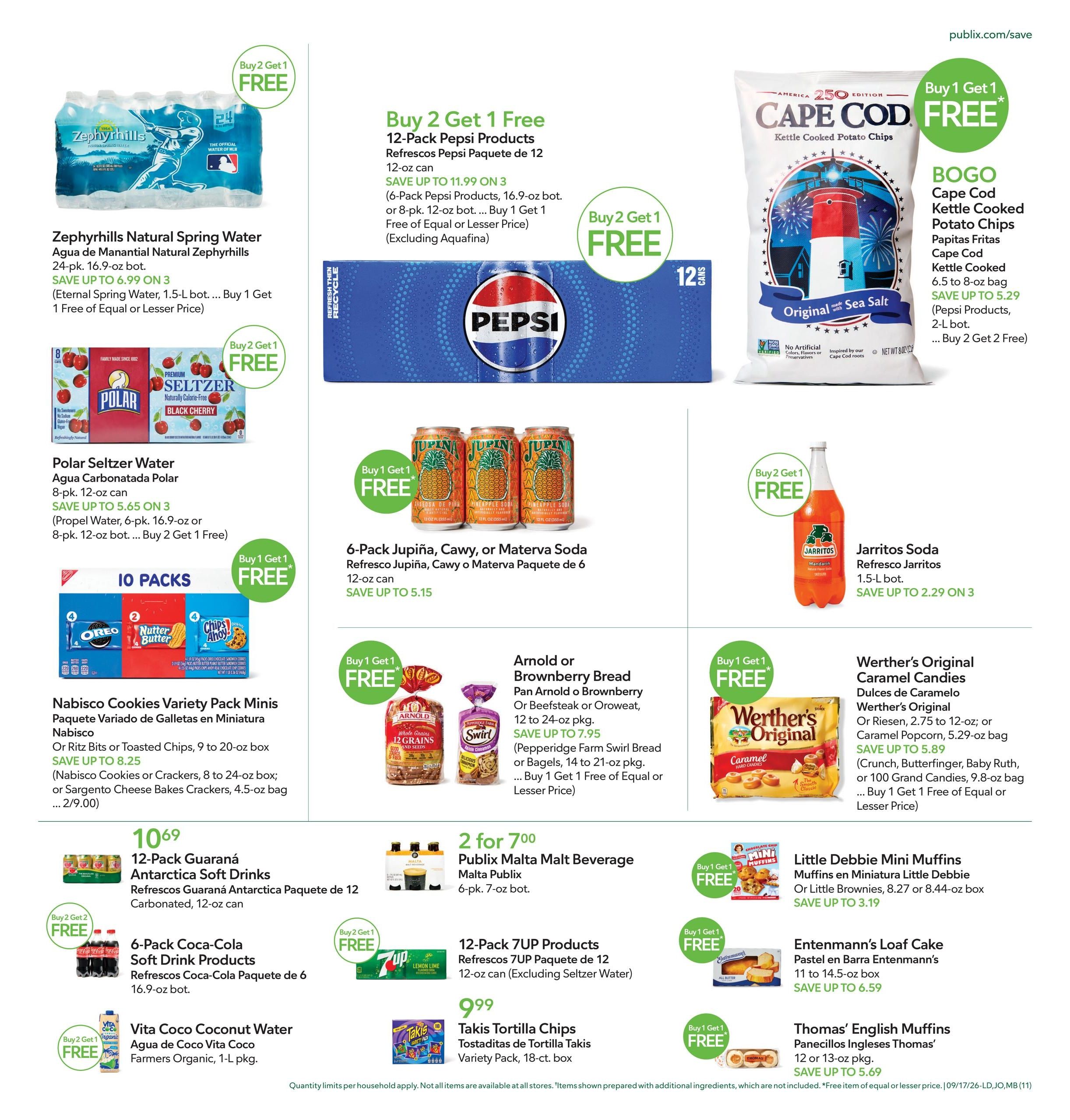Publix (Cape Coral Area, FL) Anuncio Semanal Español Weekly Ad September 17 - 23, 2026