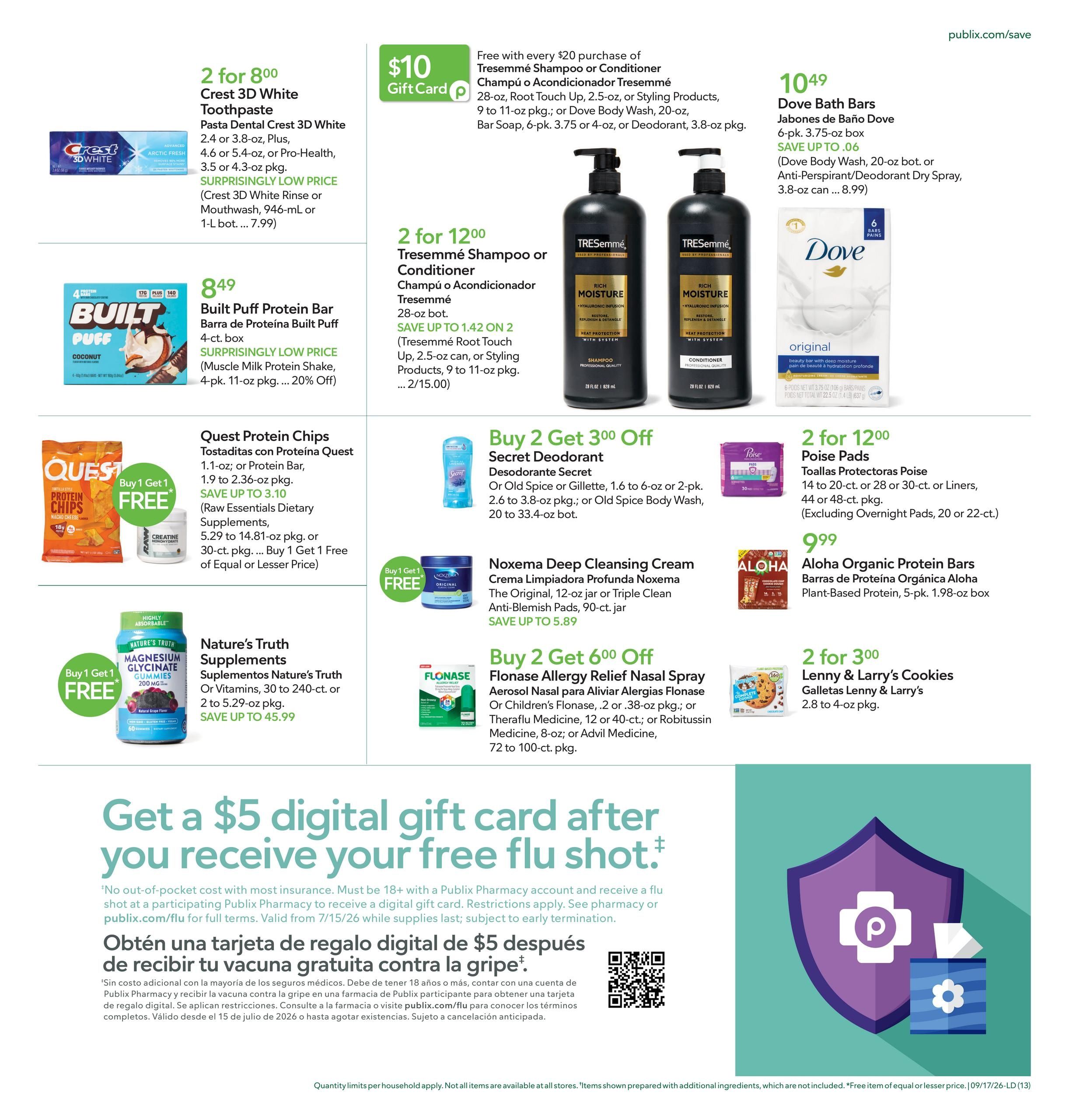 Publix (Cape Coral Area, FL) Anuncio Semanal Español Weekly Ad September 17 - 23, 2026