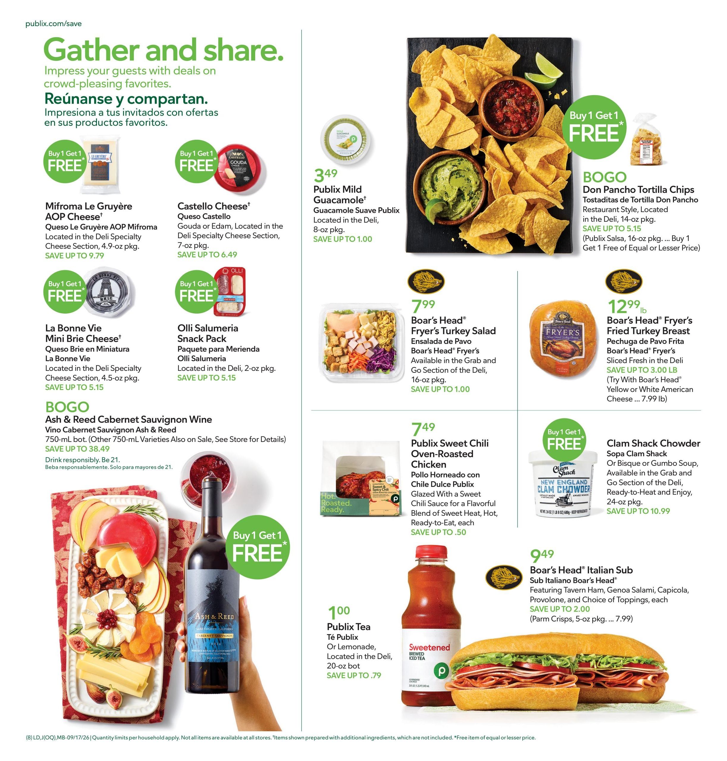 Publix (Cape Coral Area, FL) Anuncio Semanal Español Weekly Ad September 17 - 23, 2026