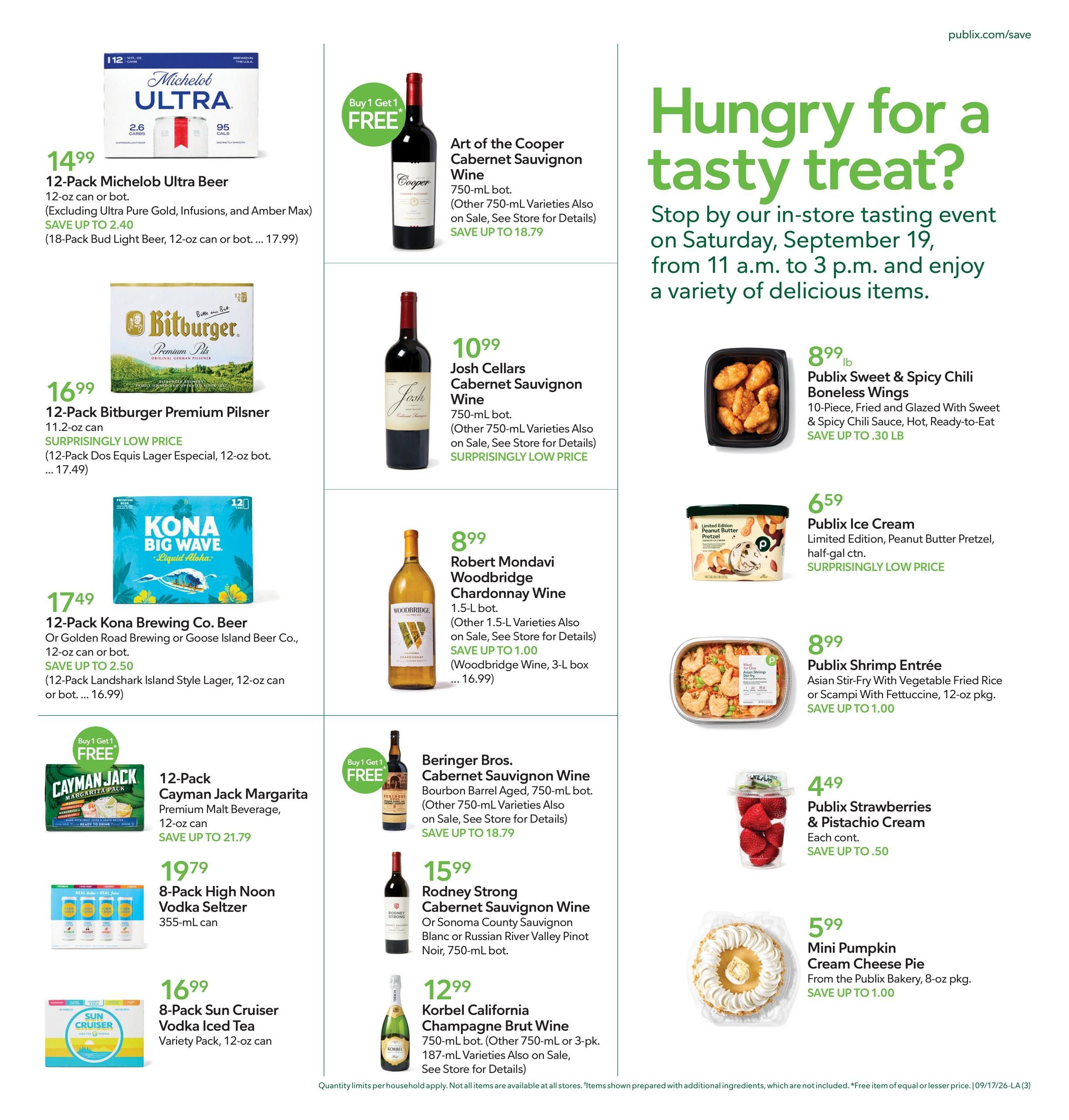 Publix (Cape Coral Area, FL) Weekly Ad September 17 - 23, 2026