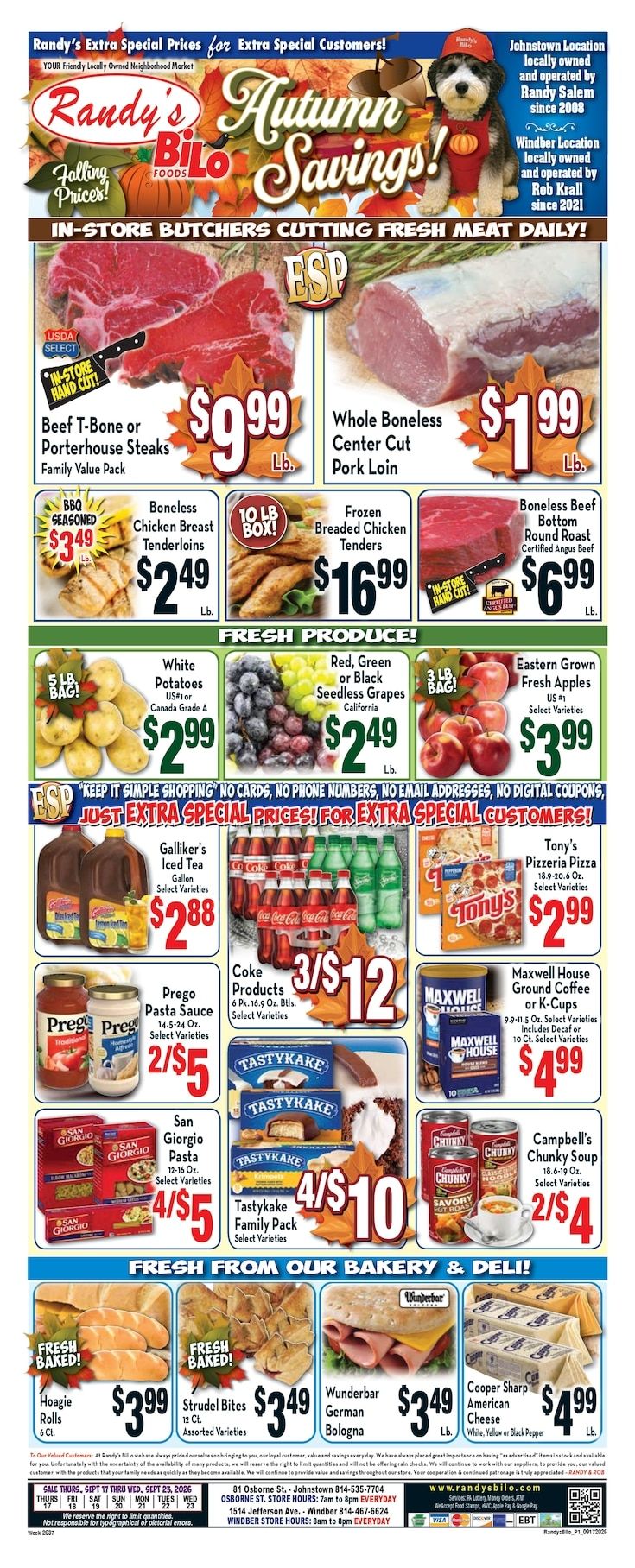 Randy's BiLo Weekly Ad September 17 - 23, 2026