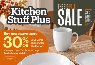Kitchen Stuff Plus Flyer September 17 to 27