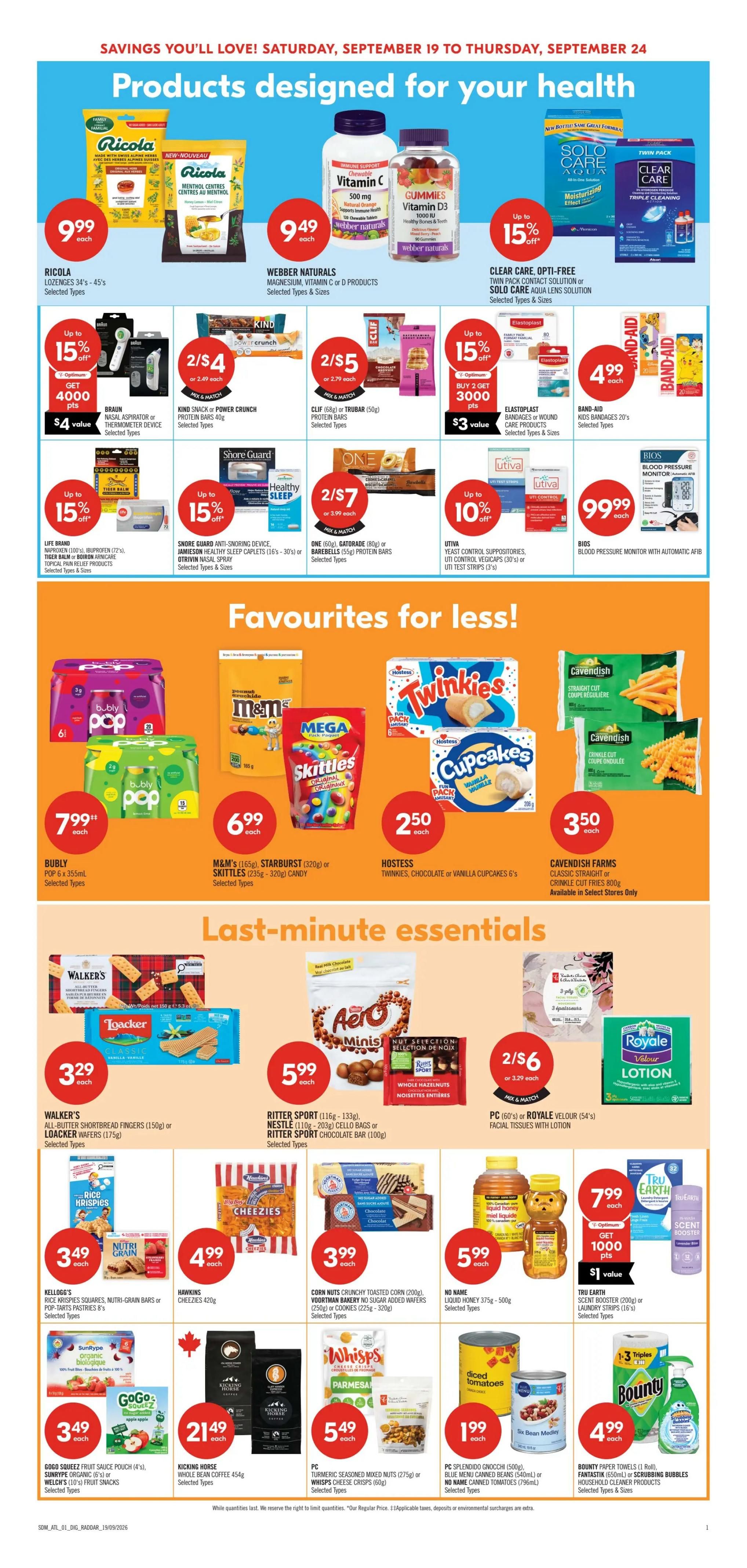 Shoppers Drug Mart (Atlantic) Flyer September 19 to 24