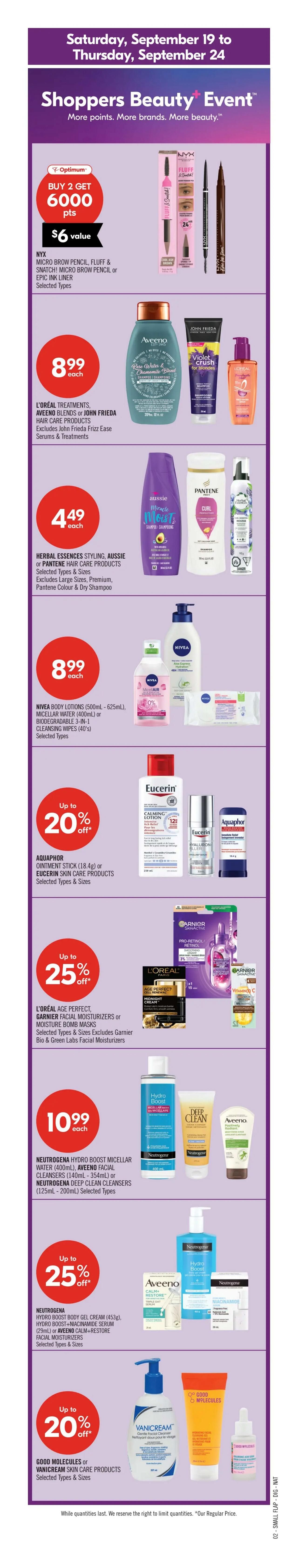 Shoppers Drug Mart (Atlantic) Flyer September 19 to 24